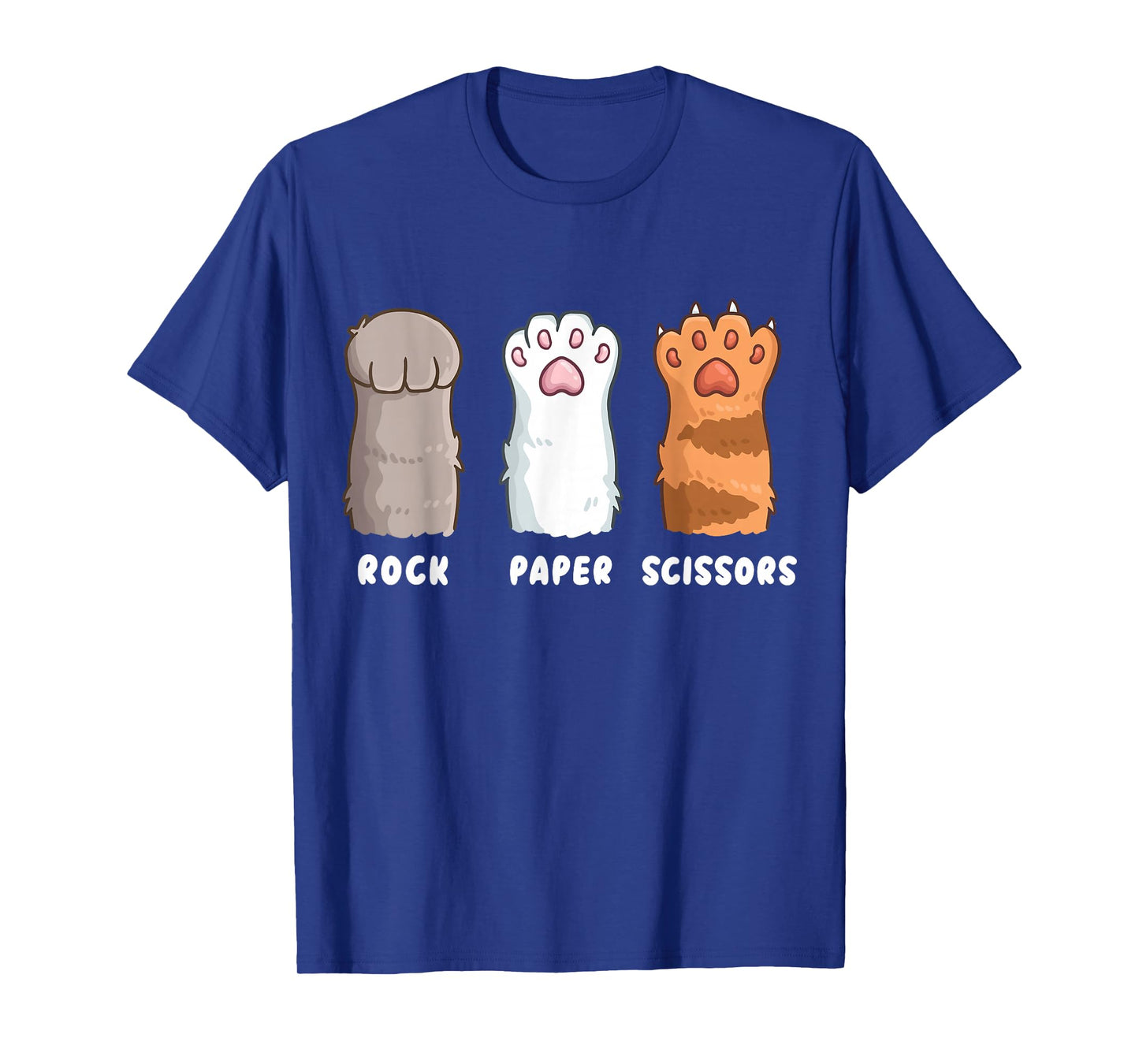 Cat Lover Cat Owner Funny Cat Rock Paper Scissors T-Shirt