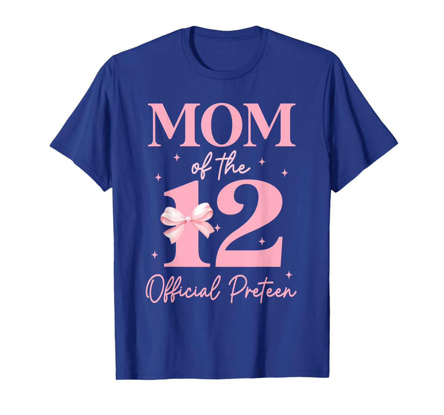 Mom of the 12 Official Pre-Teen Birthday Girl 12th Bow T-Shirt