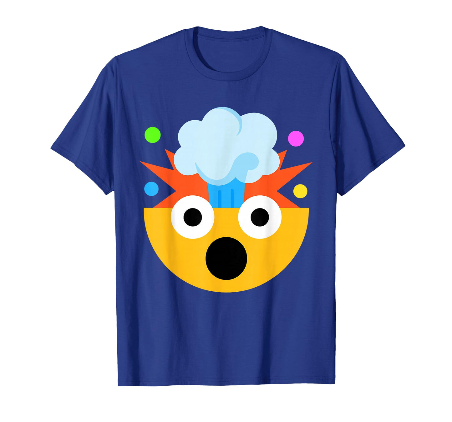 Funny Emoticon Shocked Face with Exploding Head T-Shirt