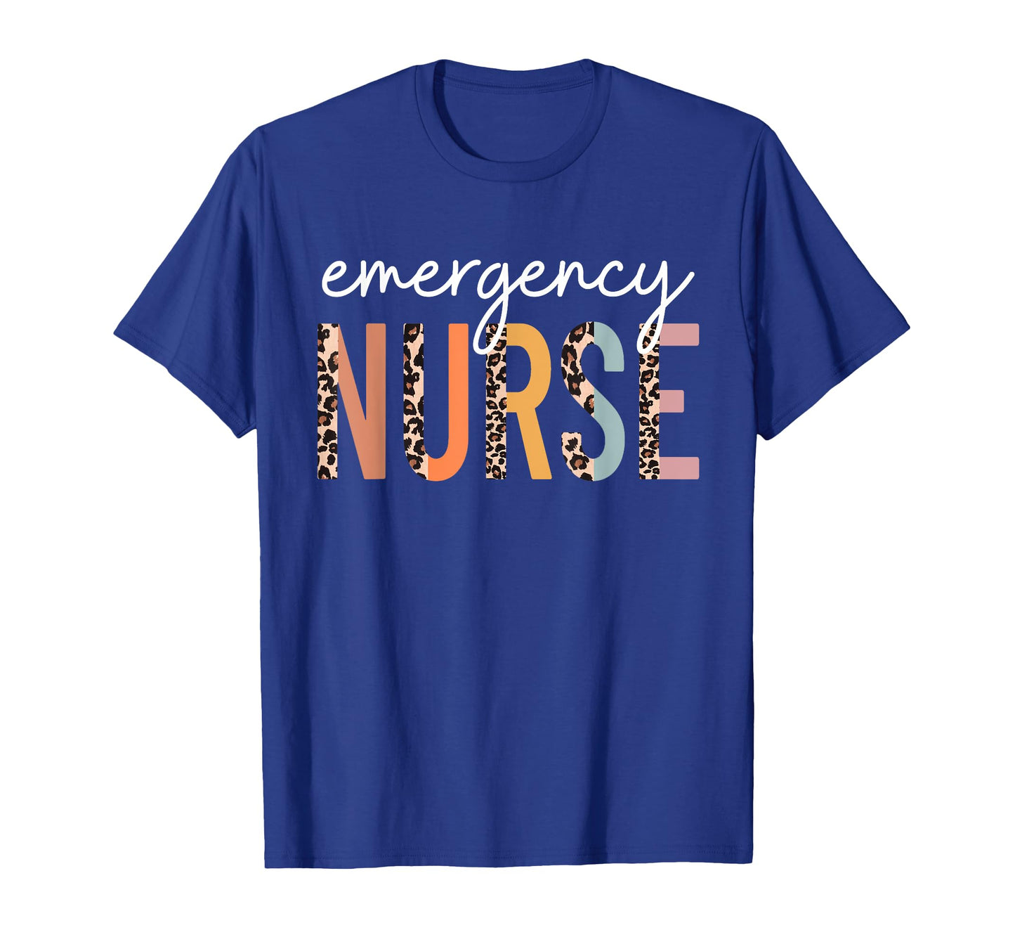 Emergency Nurse Leopard Of ER Nurse Nursing School Women T-Shirt