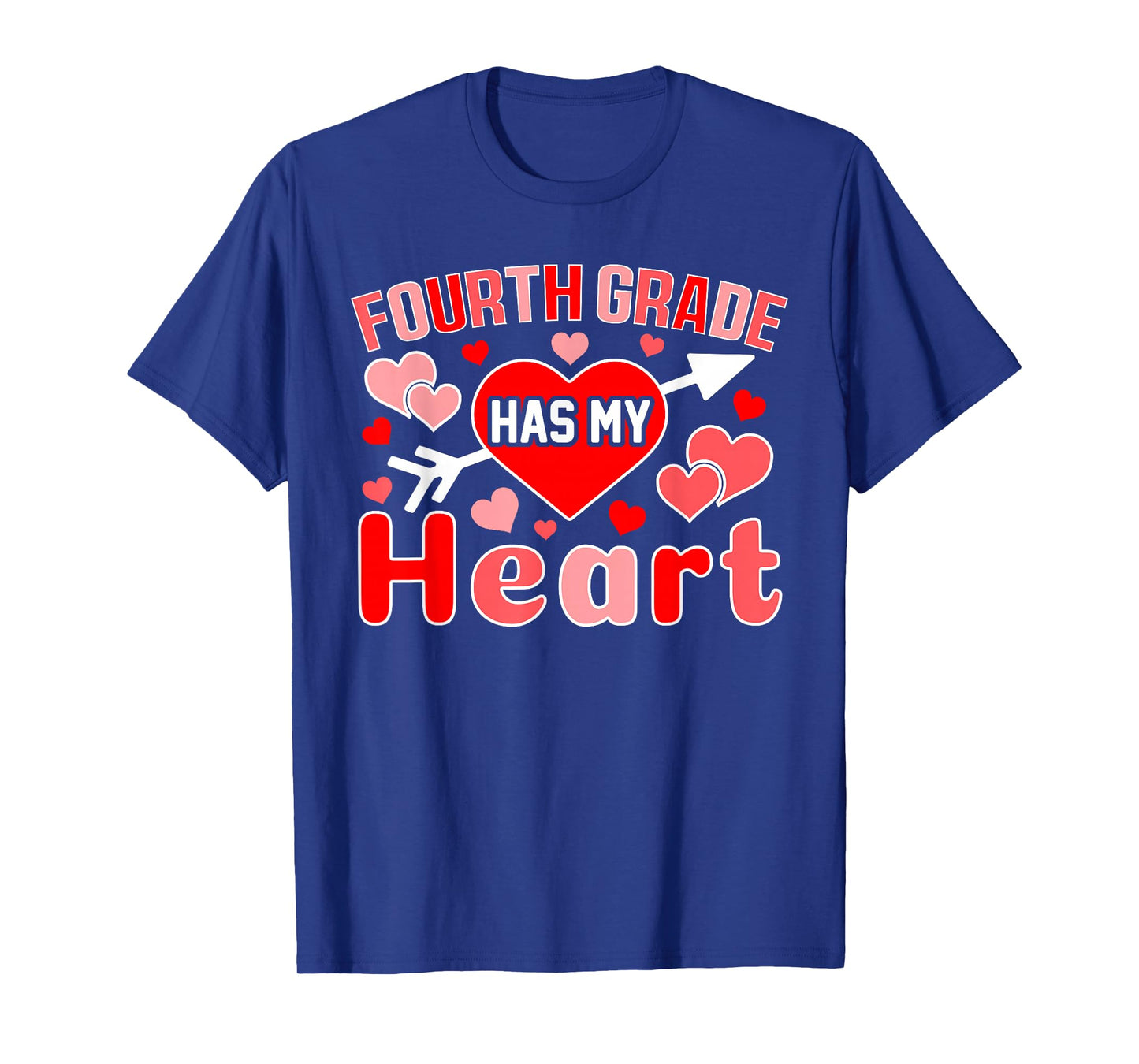 Fourth Grade Has My Heart Teacher Student Valentine's Day T-Shirt