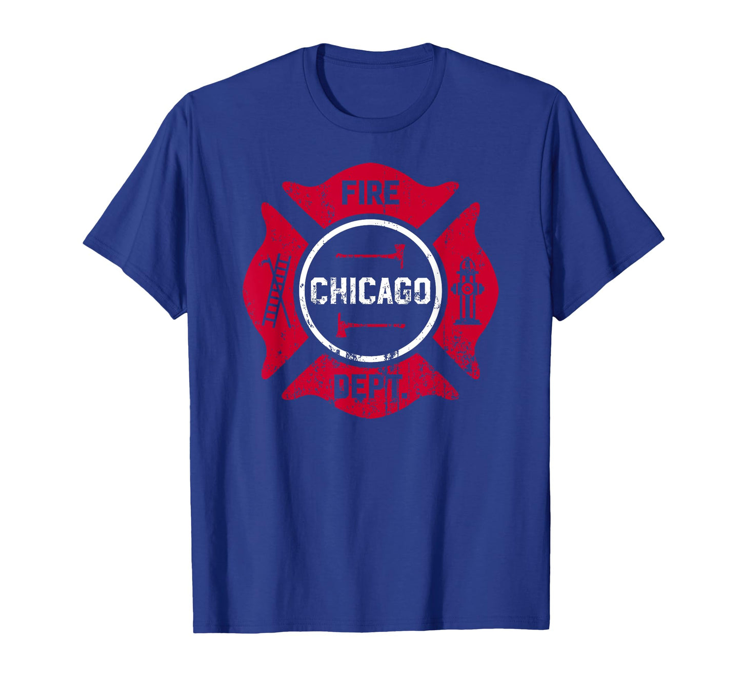 Fire Department Chicago Volunteer Firefighter Tee Fireman T-Shirt
