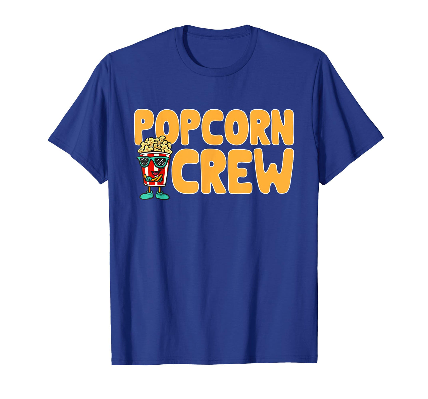 Popcorn Crew Movie Night Snack Popcorn T-Shirt