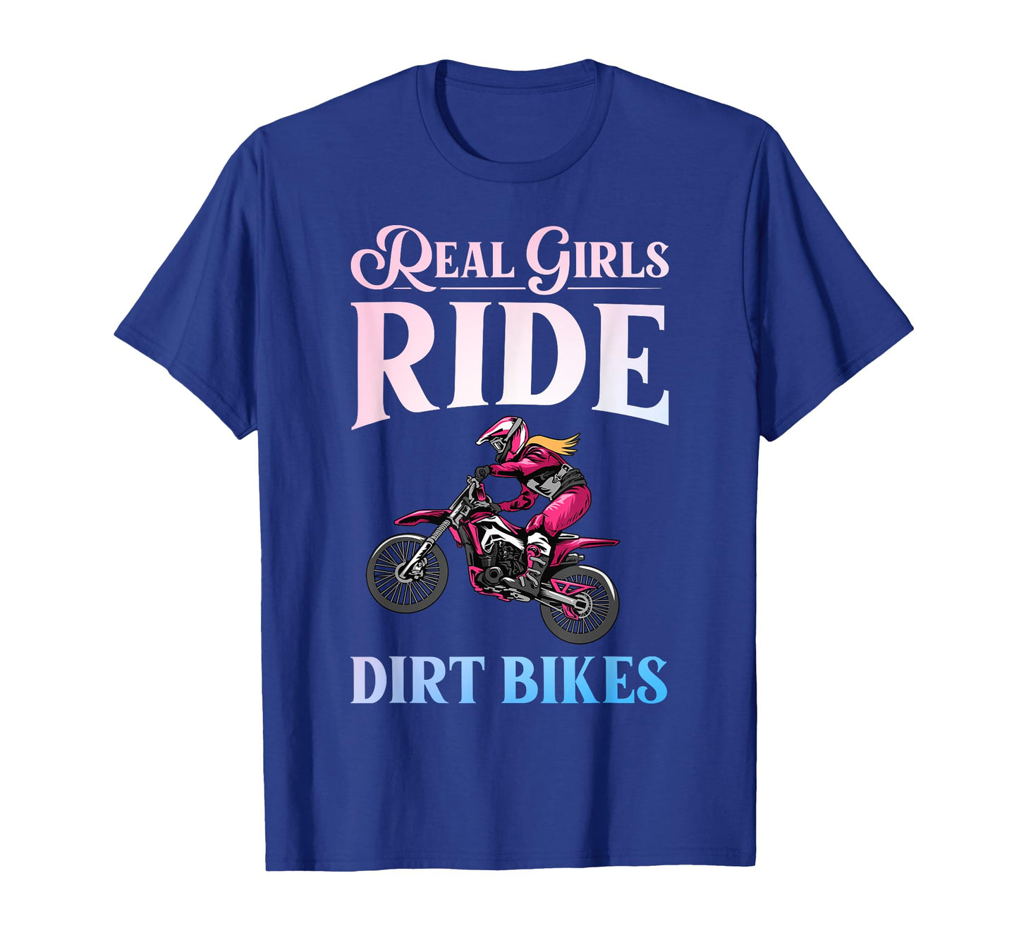Cool Dirt Bike Art for Women Girls Motocross Racing Dirtbike T-Shirt