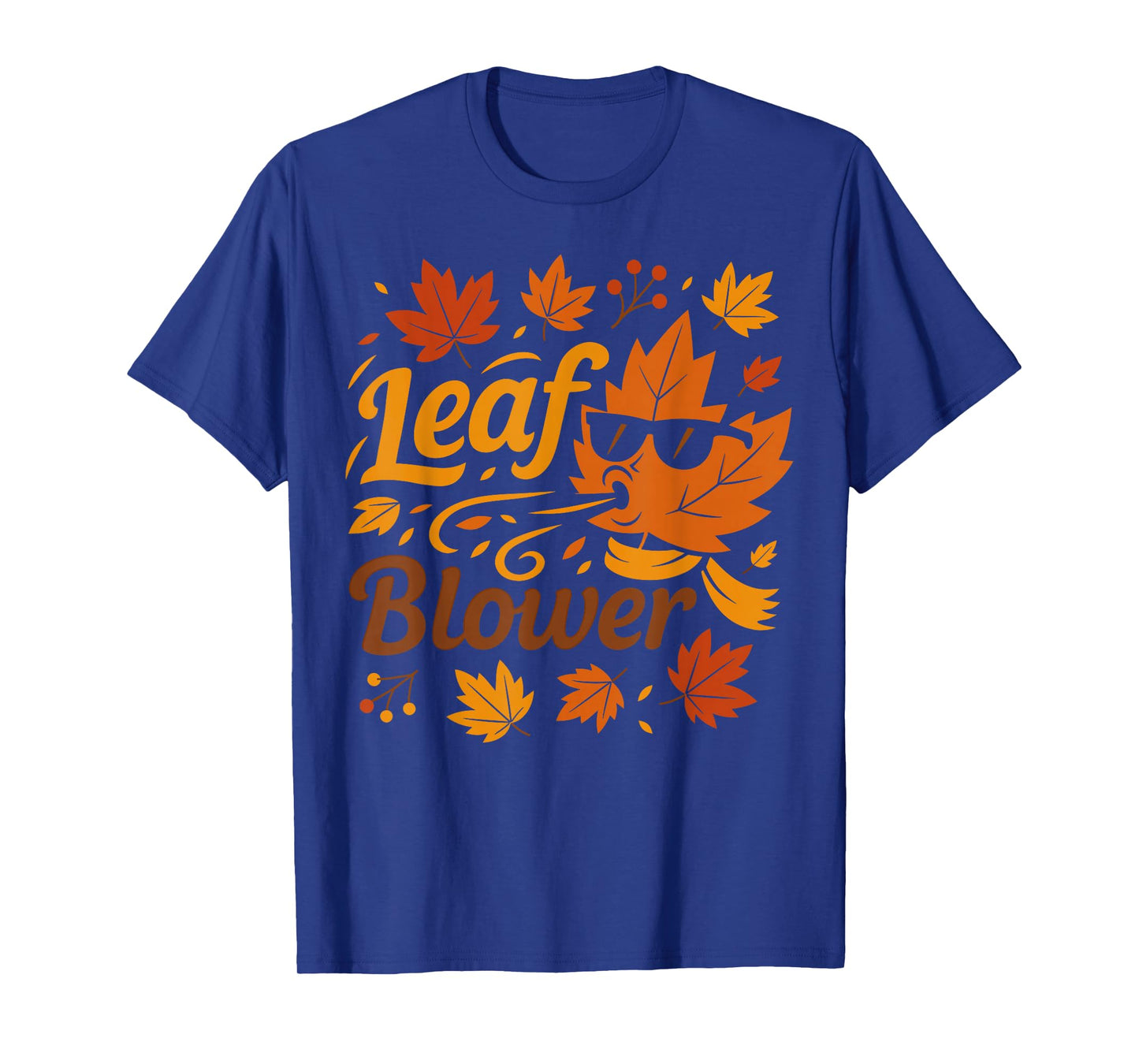 Leaf Blower for Women Adult Men Couples Fall Costume T-Shirt