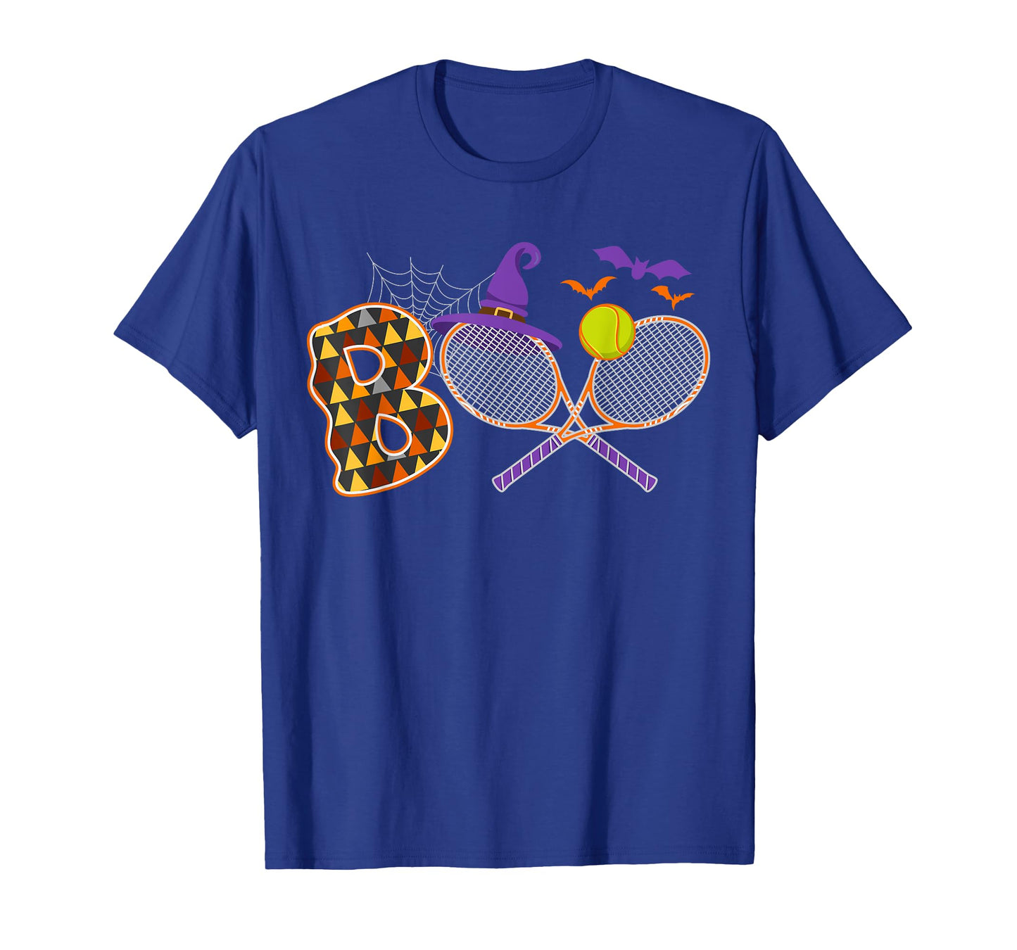 Boo Creepy Tennis Halloween Pumpkin Tennis Ball Costume T-Shirt