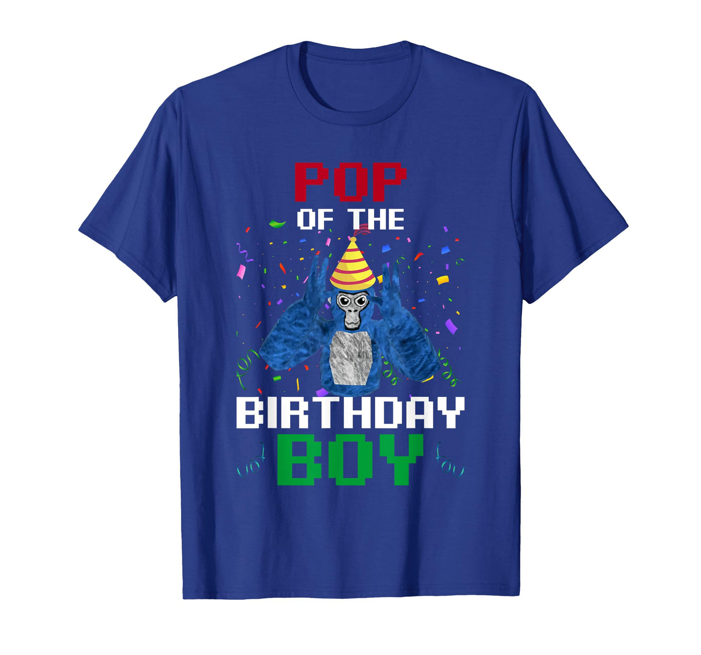 Pop Of The Birthday Boy Funny Gorilla Video Game Boy Kids T-Shirt