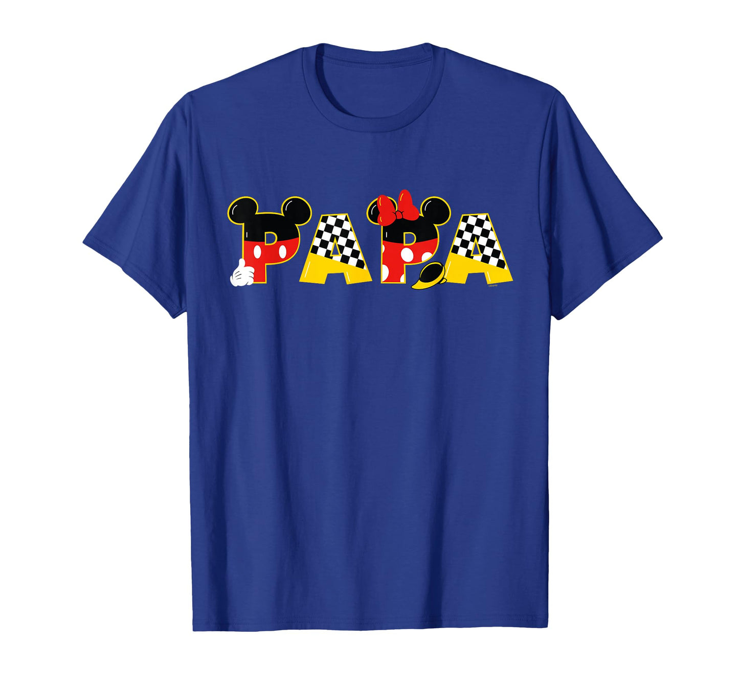 Disney Mickey Minnie Papa Father's Day Birthday Family Trip T-Shirt