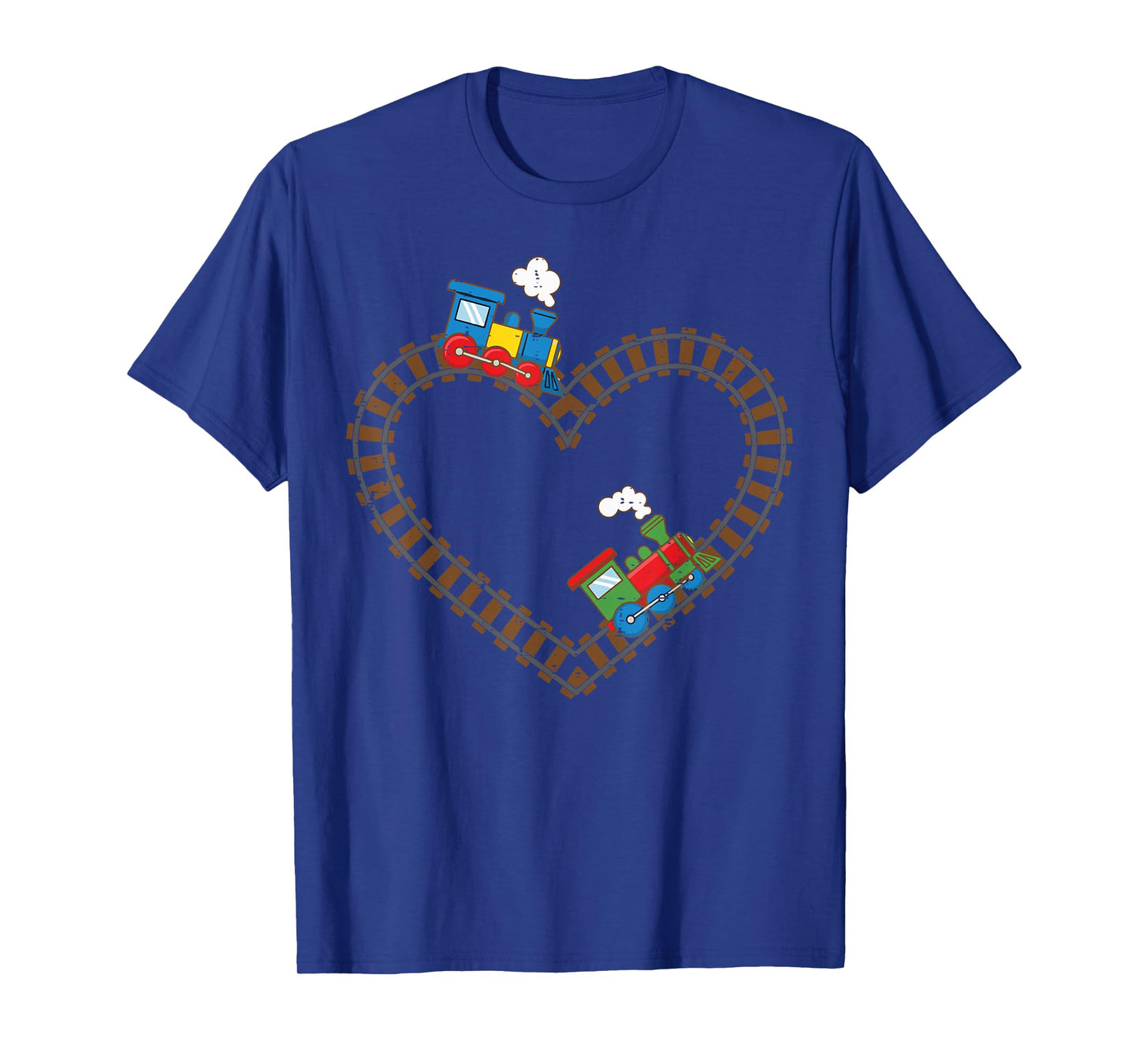 Valentines Day Trains Heart Rail Cute Toddler Boys Kids T-Shirt