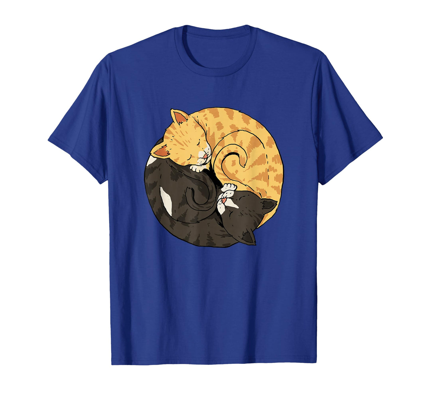 Yin and Yang Cats Yoga Zen Cats Ying Yang Meditation T-shirt T-Shirt
