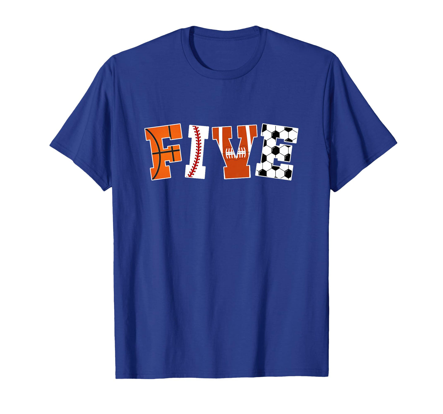 Kids 5th Birthday Sports Birthday Party 5 Year Old Boy T-Shirt