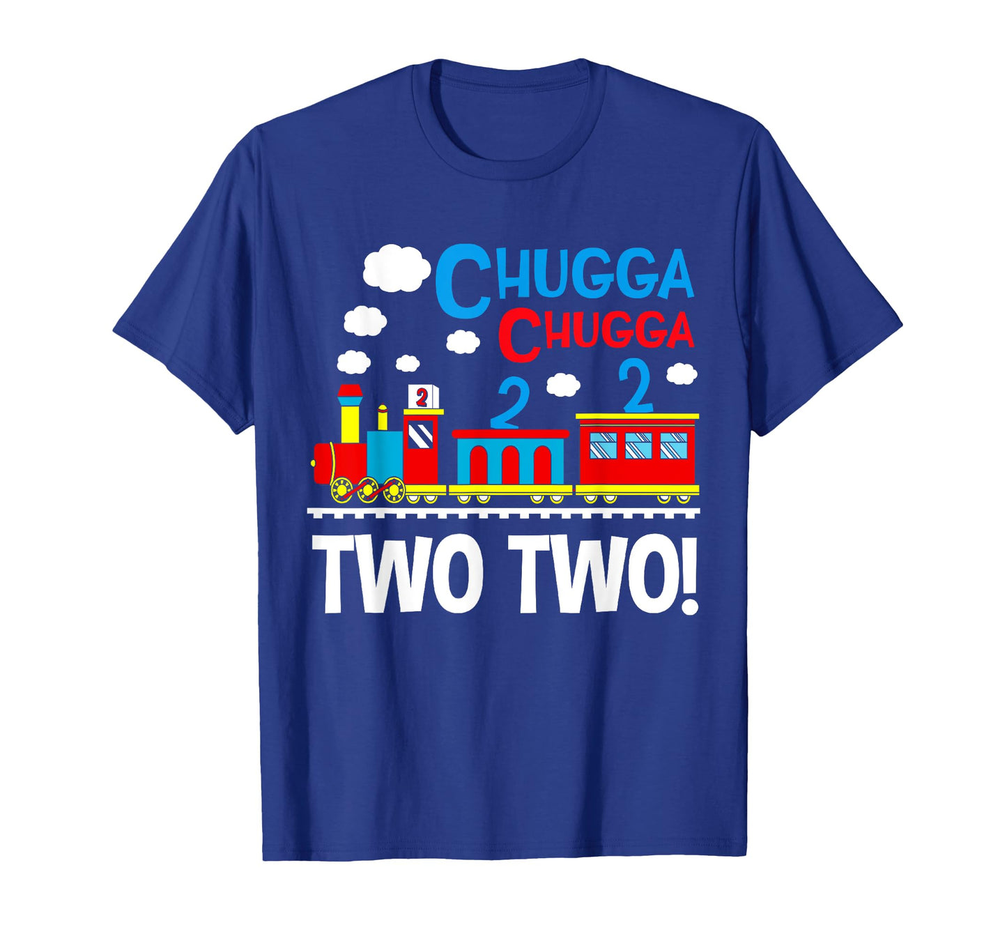 2nd Birthday Boy Chugga Chugga Two Two Train Kids Toddler T-Shirt