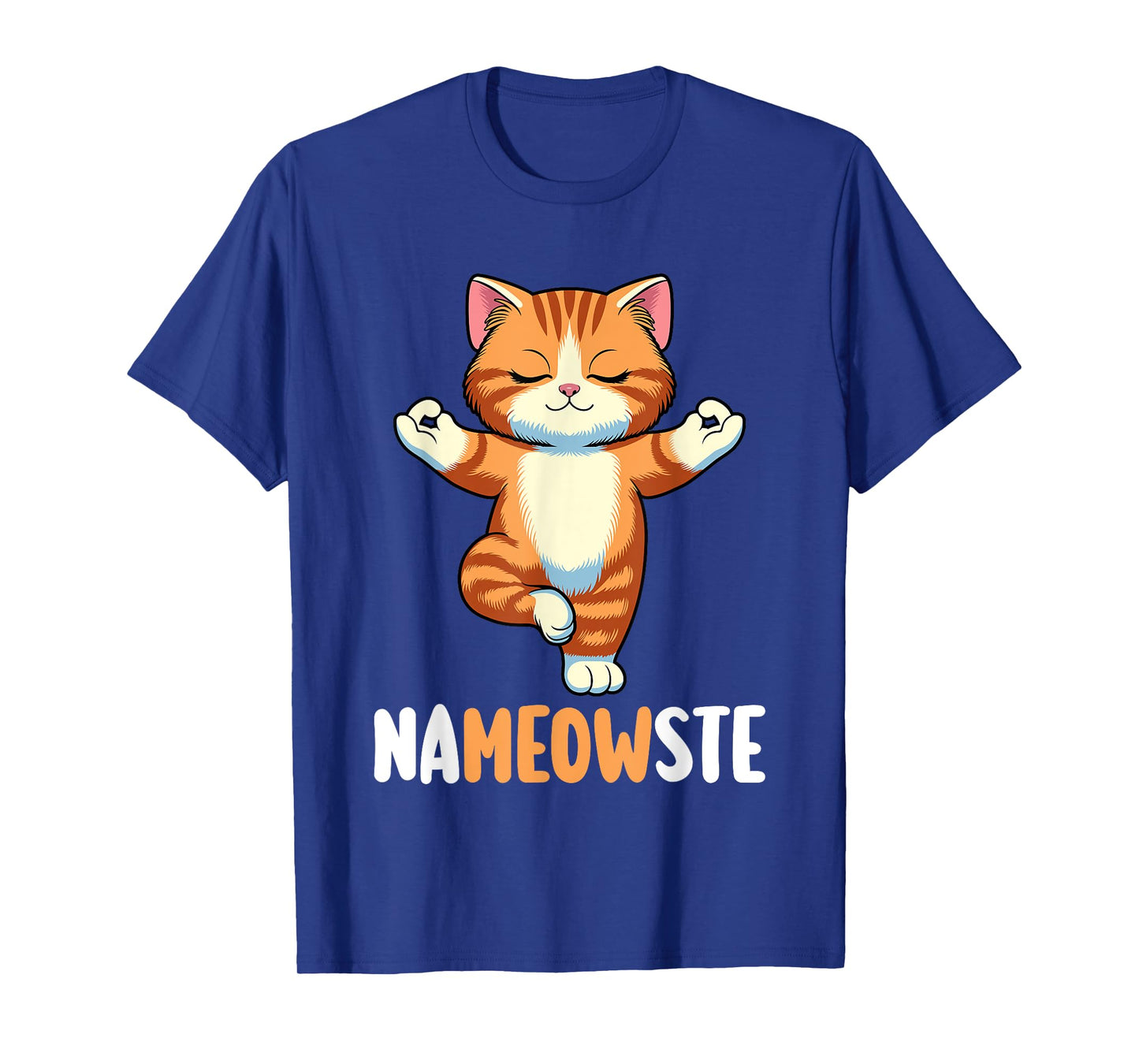 Yoga Cat Nameowste Meditation Zen Kitten Namaste Funny T-Shirt