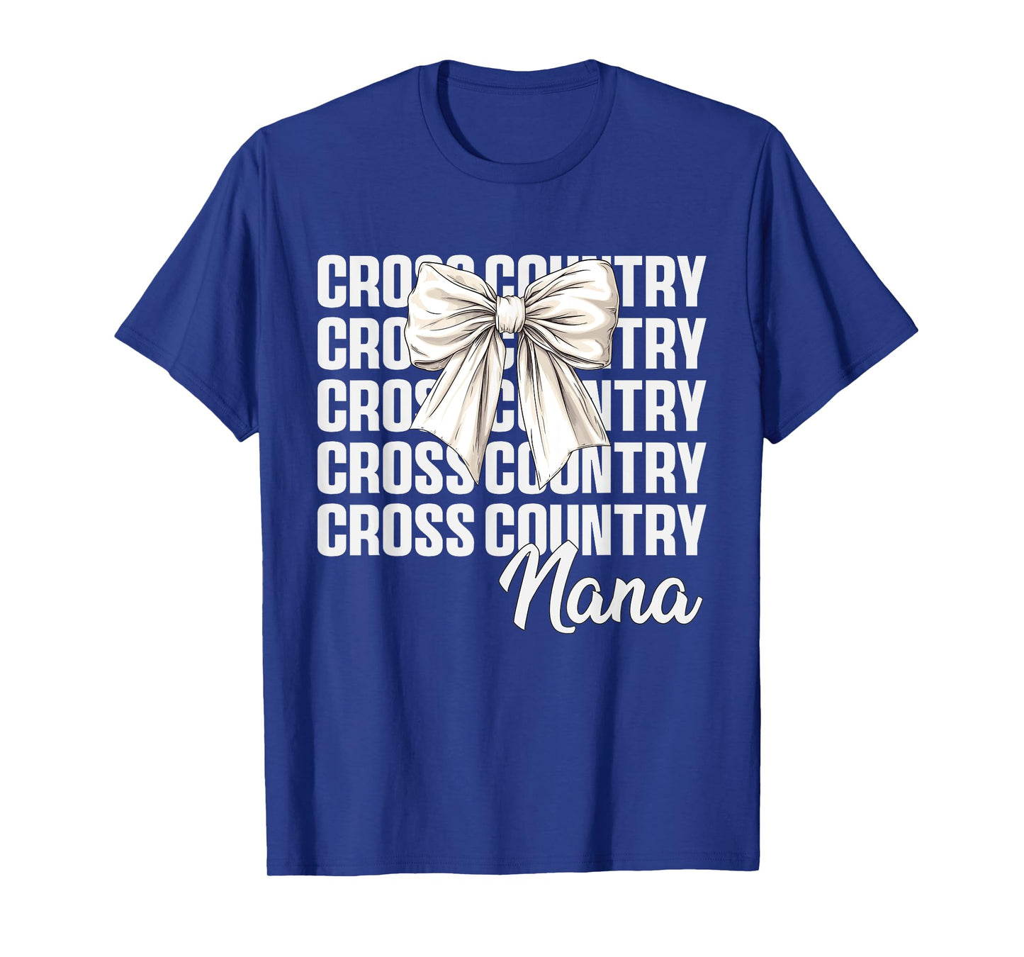 Cross Country Nana Running XC Stylish Sport Grandma Game Day T-Shirt