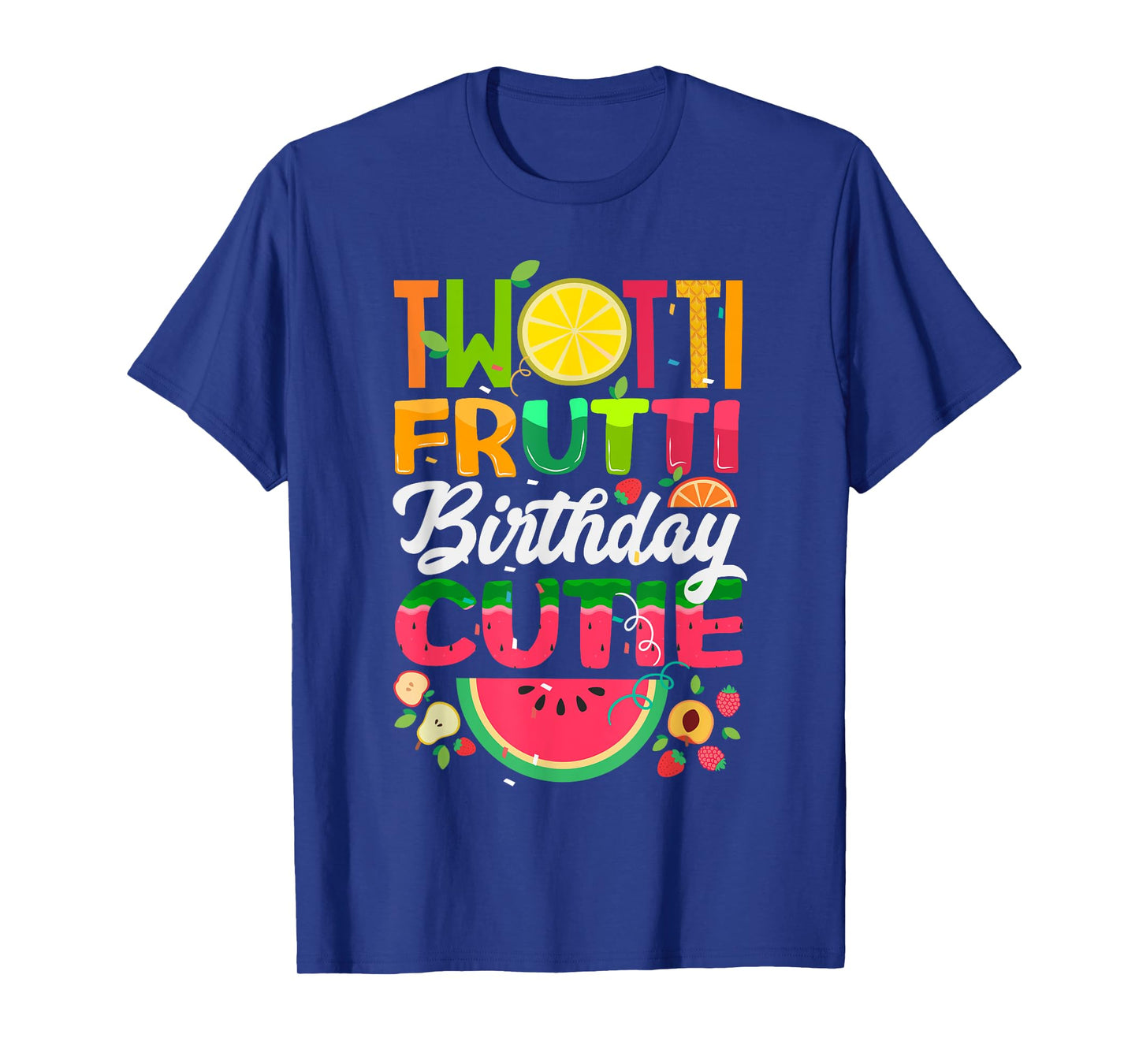 Cute 2 Year Old Birthday Party Twotti Frutti Family Matching T-Shirt
