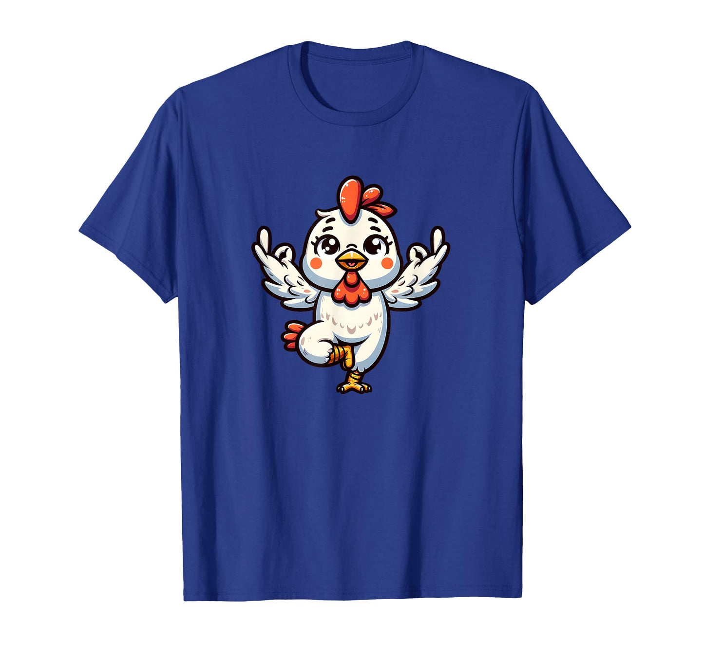 Cute Yoga Chicken Gymnastics fitness workout meditation T-Shirt