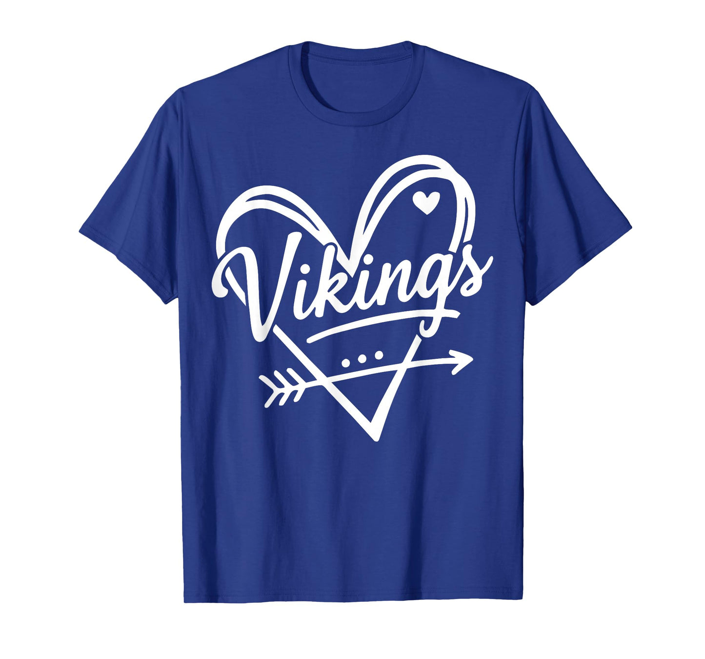 Retro Vikings Heart Cute Name Graphic Gift for Men Women Kid T-Shirt