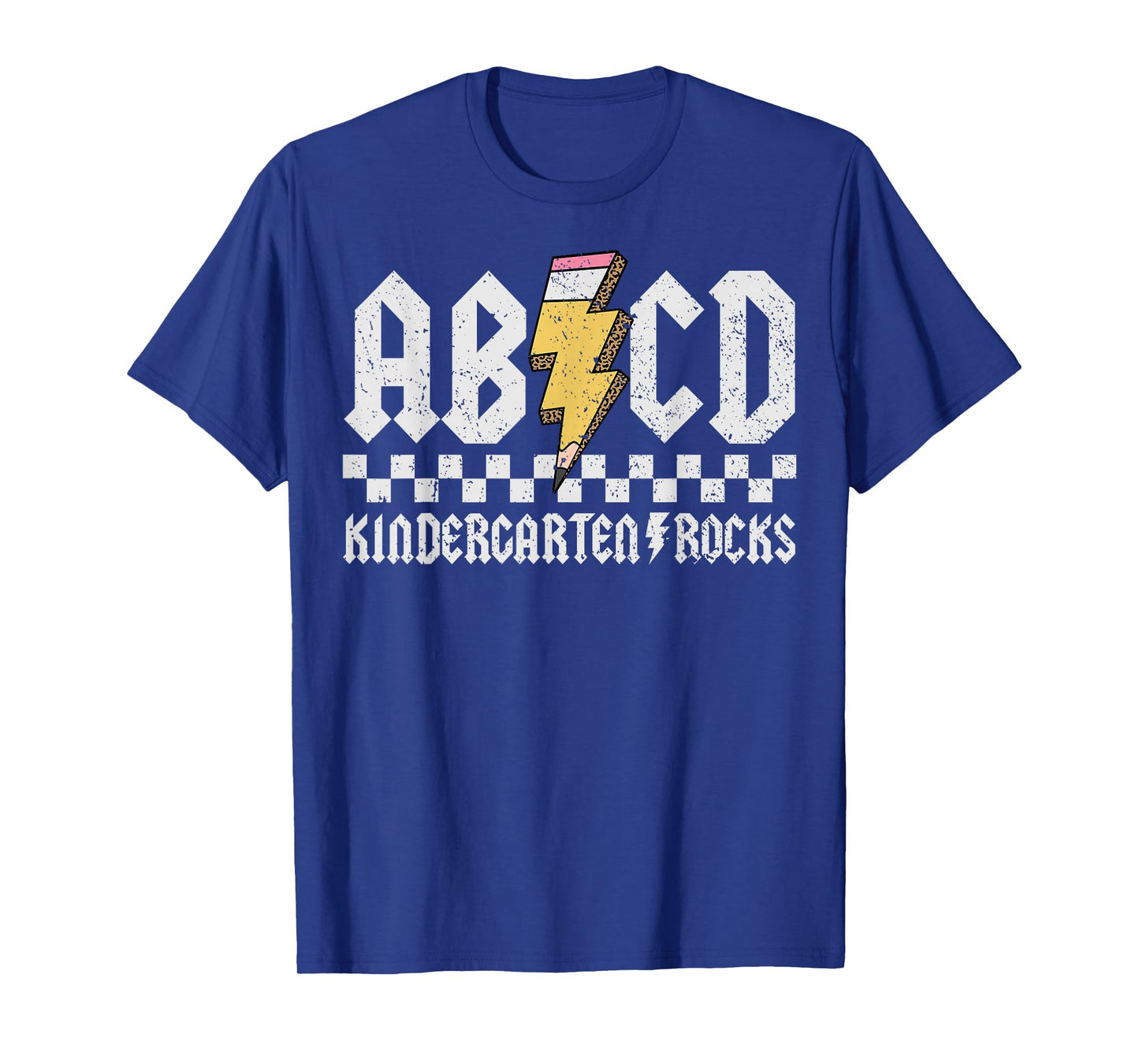 ABCD Kindergarten Rocks Pencil Lightning Teachers Rock Boys T-Shirt