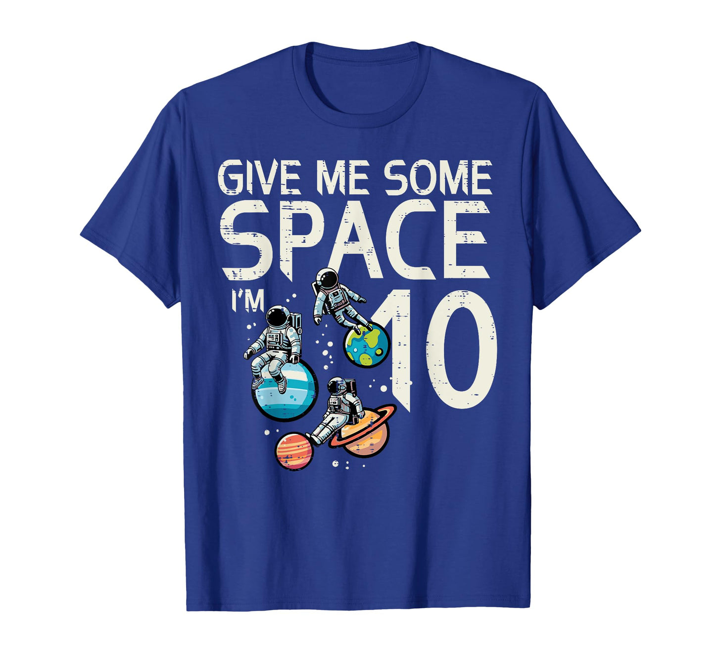 10th Birthday Astronaut Give Me Space 10 Bday Boys Girls Kid T-Shirt