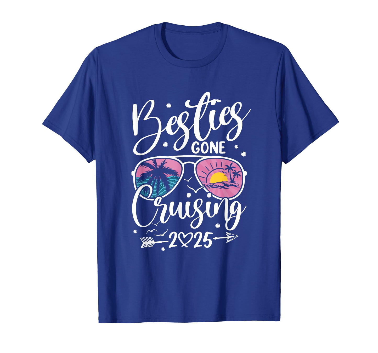 Besties Gone Cruising 2025 Girls Matching Women Cruise T-Shirt