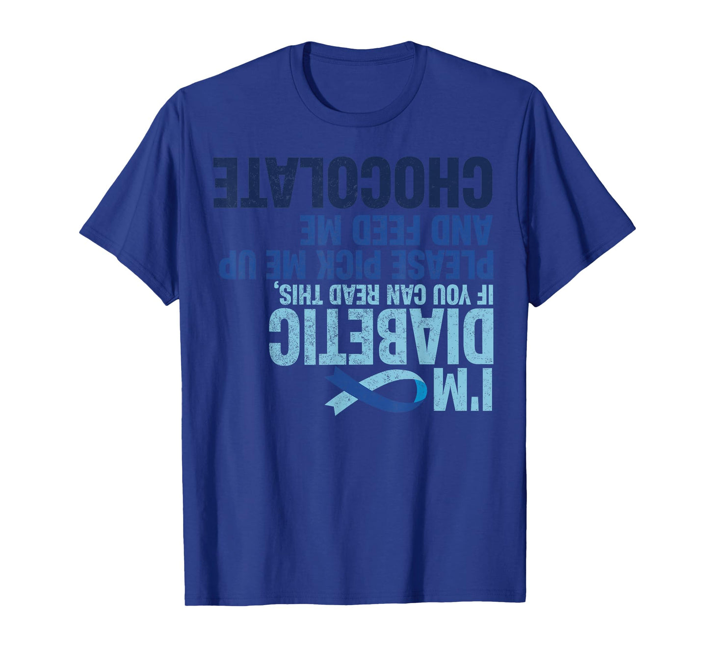 Diabetic Awareness Funny Upside Down Type 1 Diabetics Women T-Shirt
