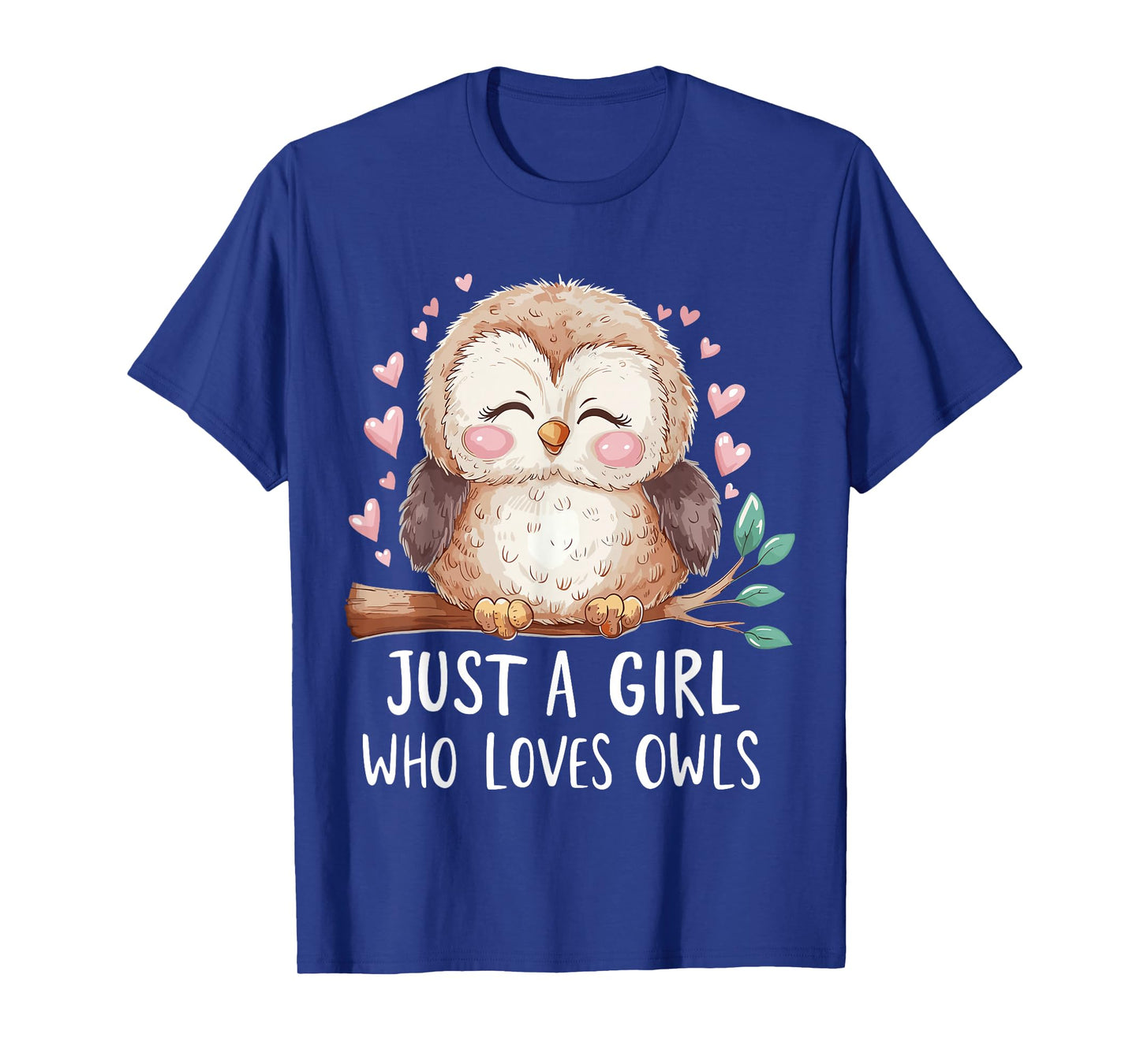Just a Girl Who Loves Owls Cute Owl T-Shirt