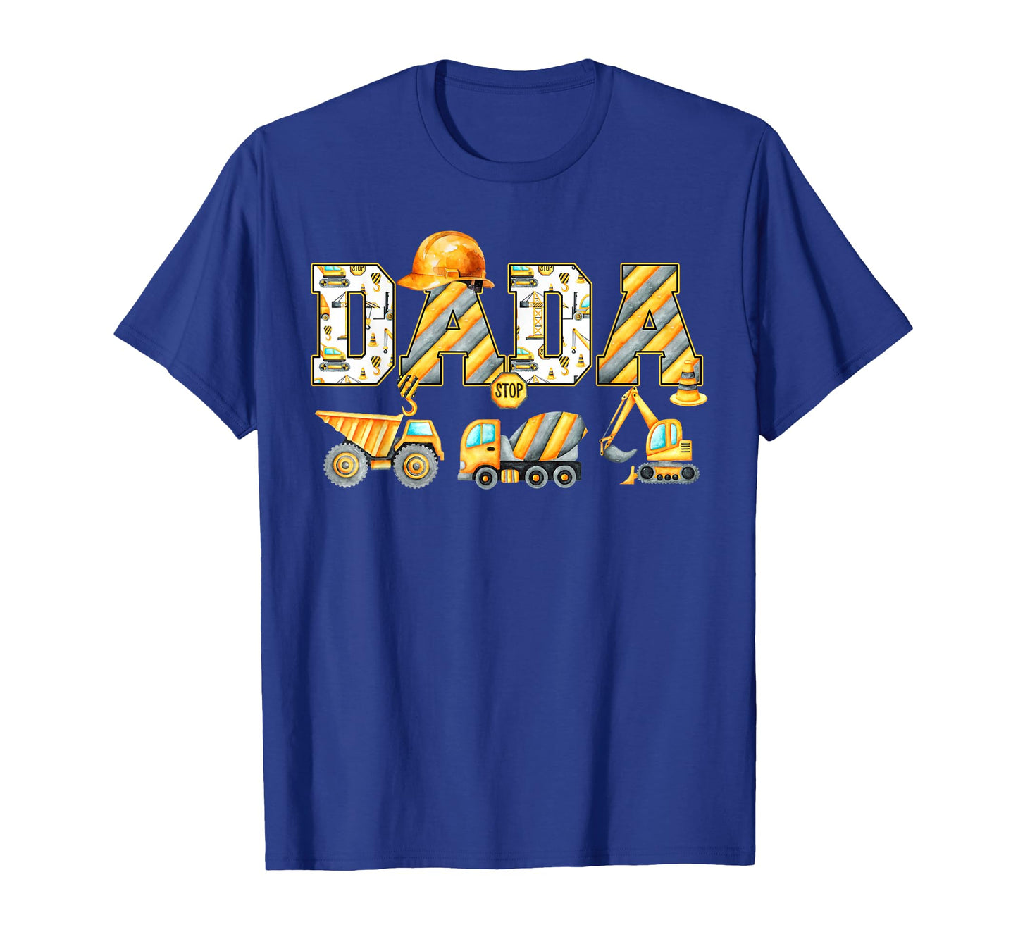 Funny Dada Construction Excavator Kids Matching Family Party T-Shirt