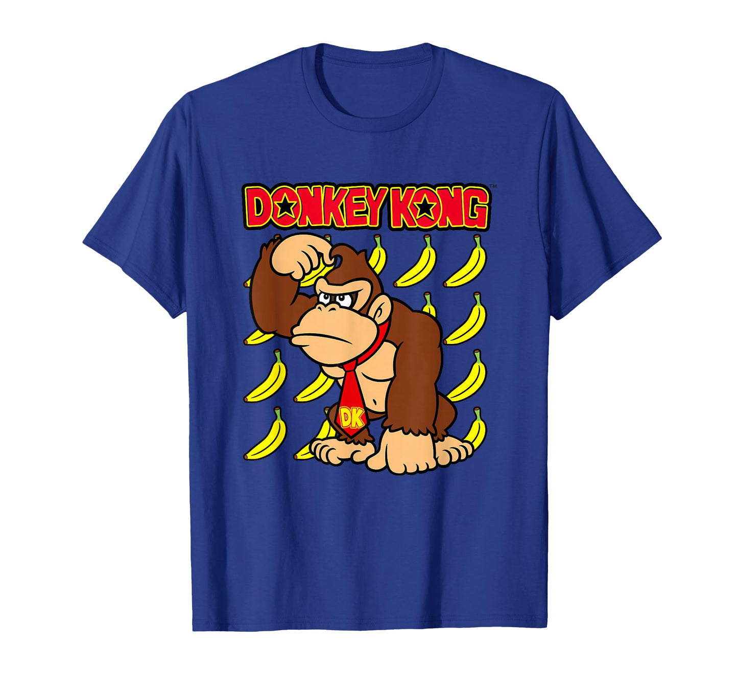 Donkey Kong Ape Thoughts Banana Background T-Shirt