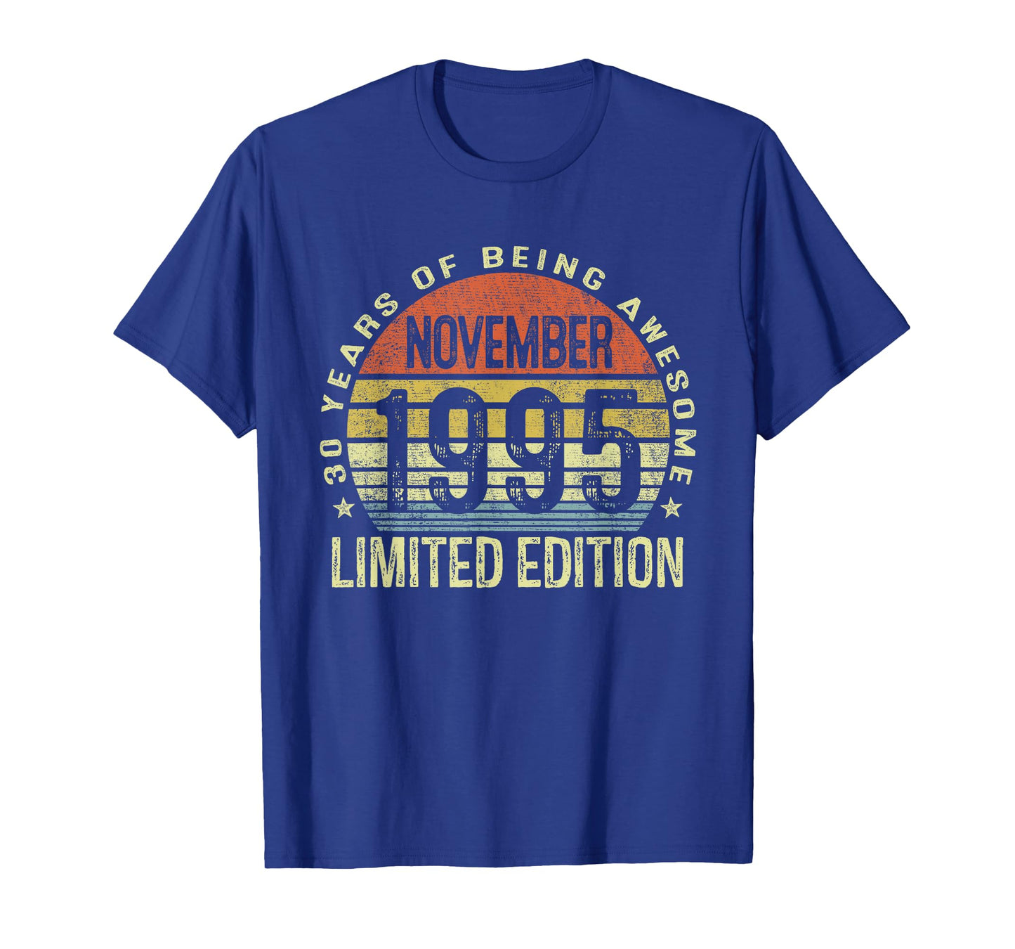 November 1995 30th Birthday Gifts for Men Women 30 Year Old T-Shirt
