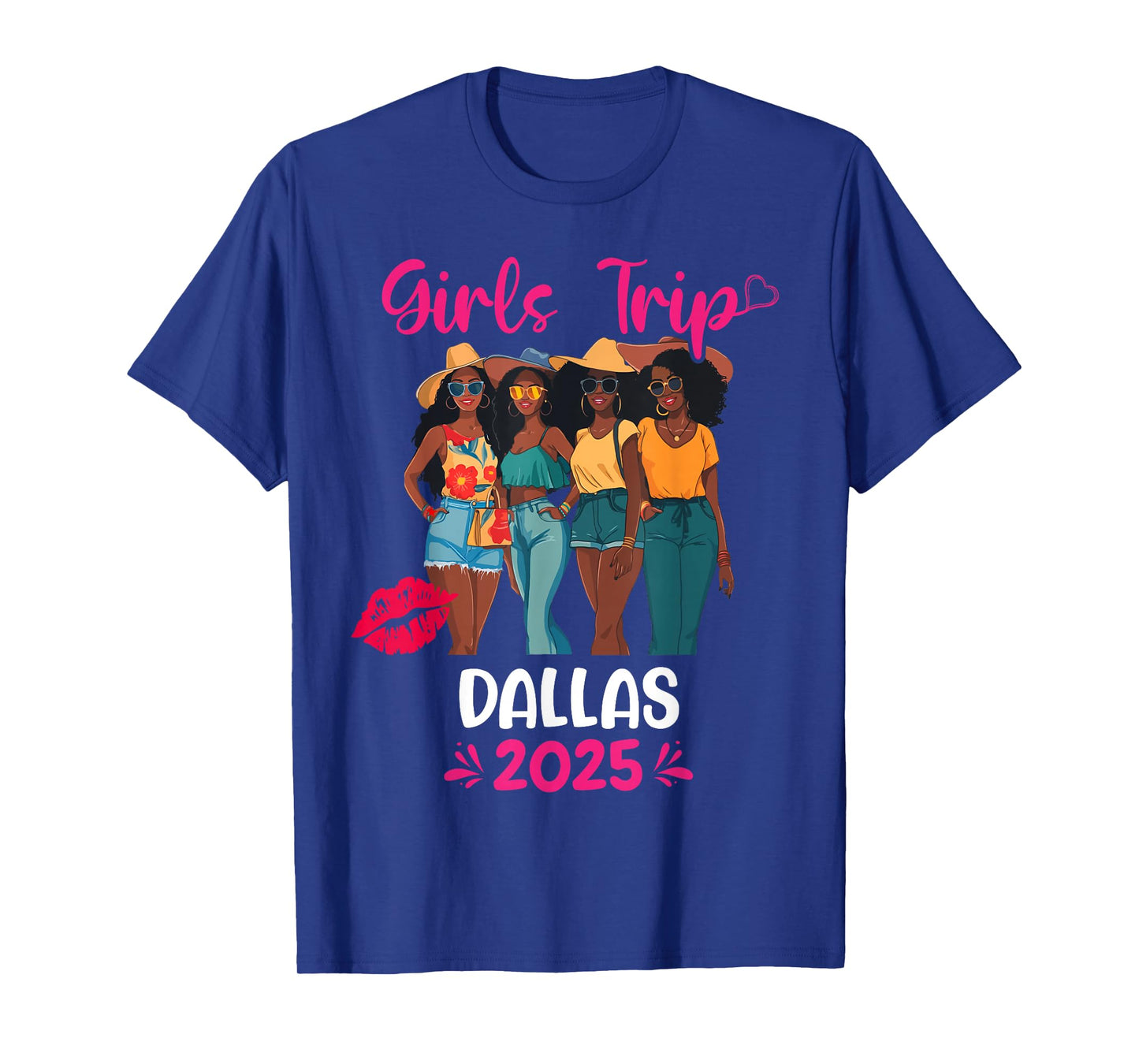 Black Girls Trip Dallas 2025 Vacation Matching T-Shirt