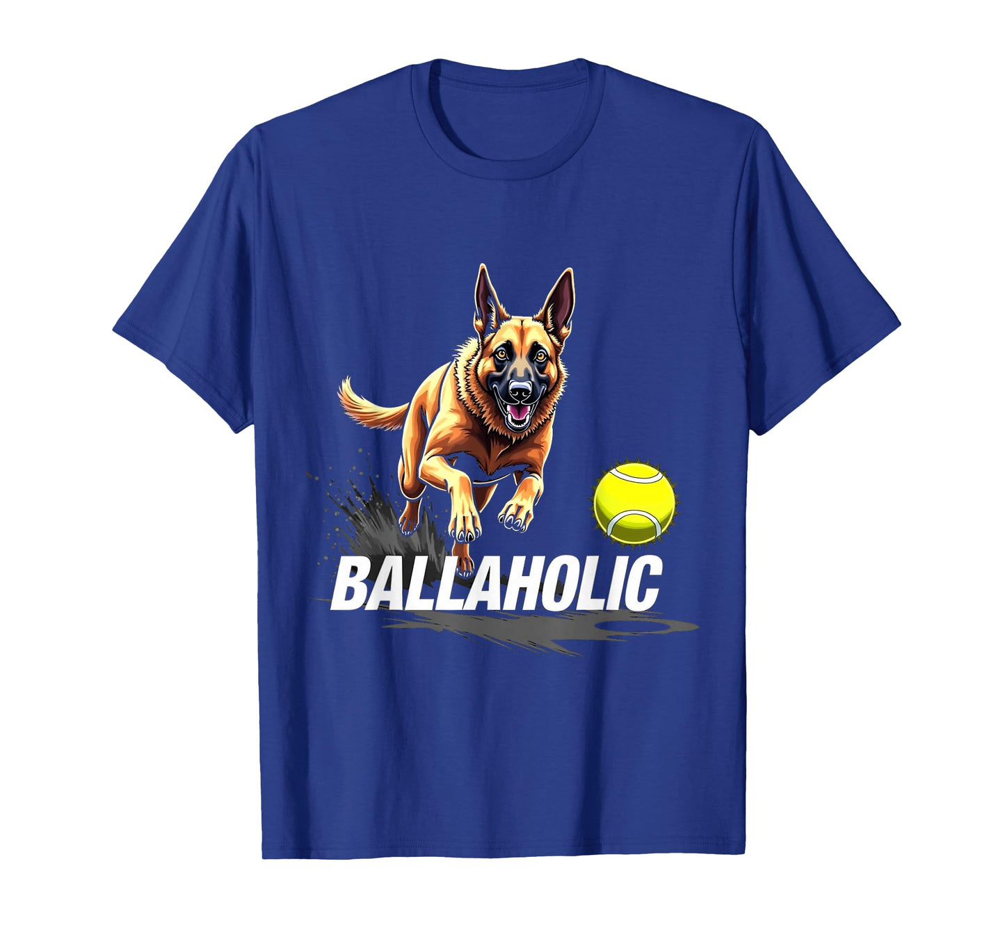 Funny Ballaholic Belgian Shepherd Dog Chasing Malinois Ball T-Shirt