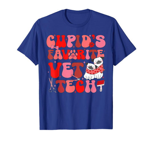 Vet Tech Valentines Day Veterinary Vet Student Veterinarian T-Shirt