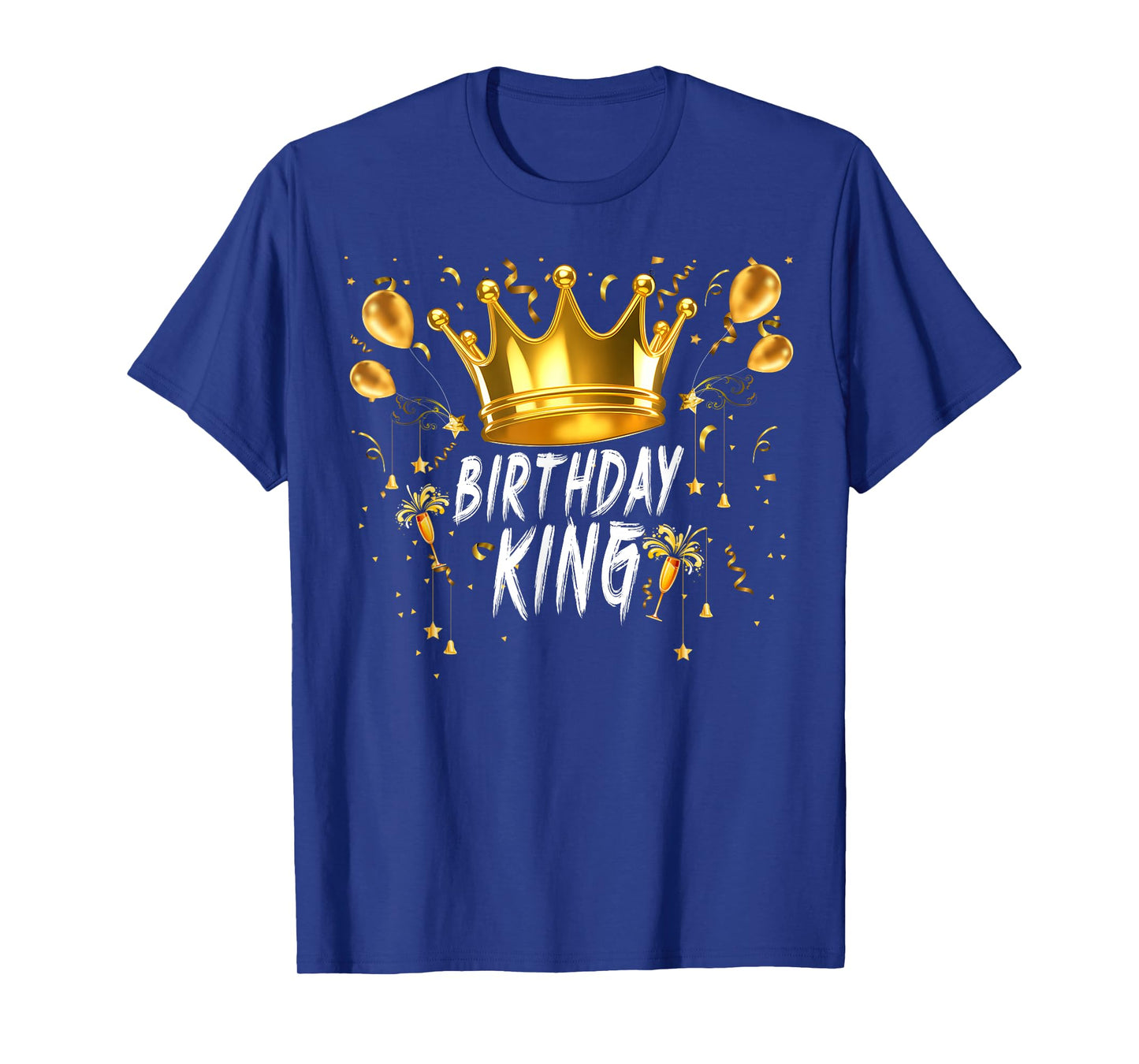 Birthday King Crown Funny Birthday Party Balloon Men Boy T-Shirt
