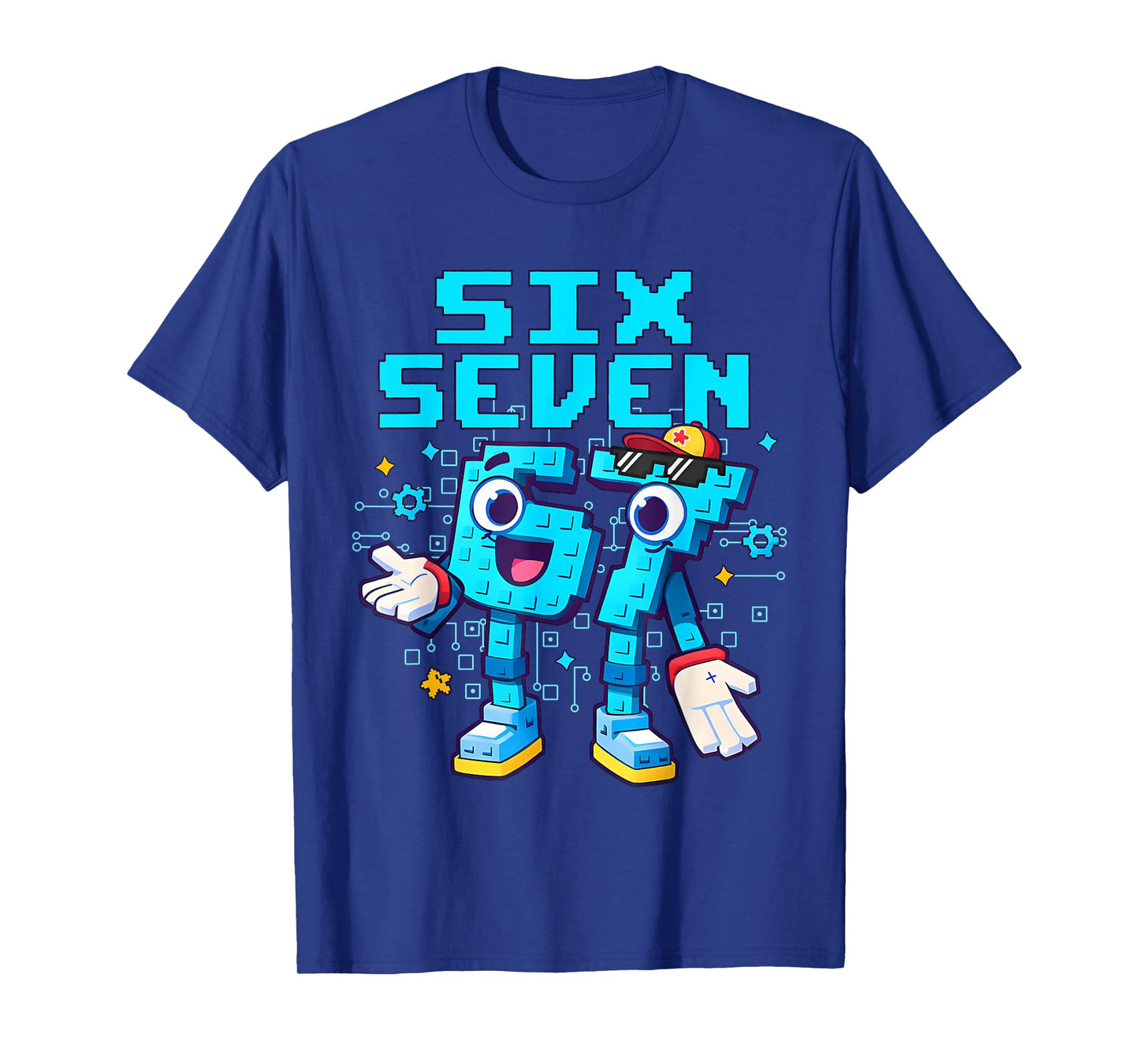 67 Six Seven 6-7 - Funny Italian Brainrot Kids Gaming Meme T-Shirt