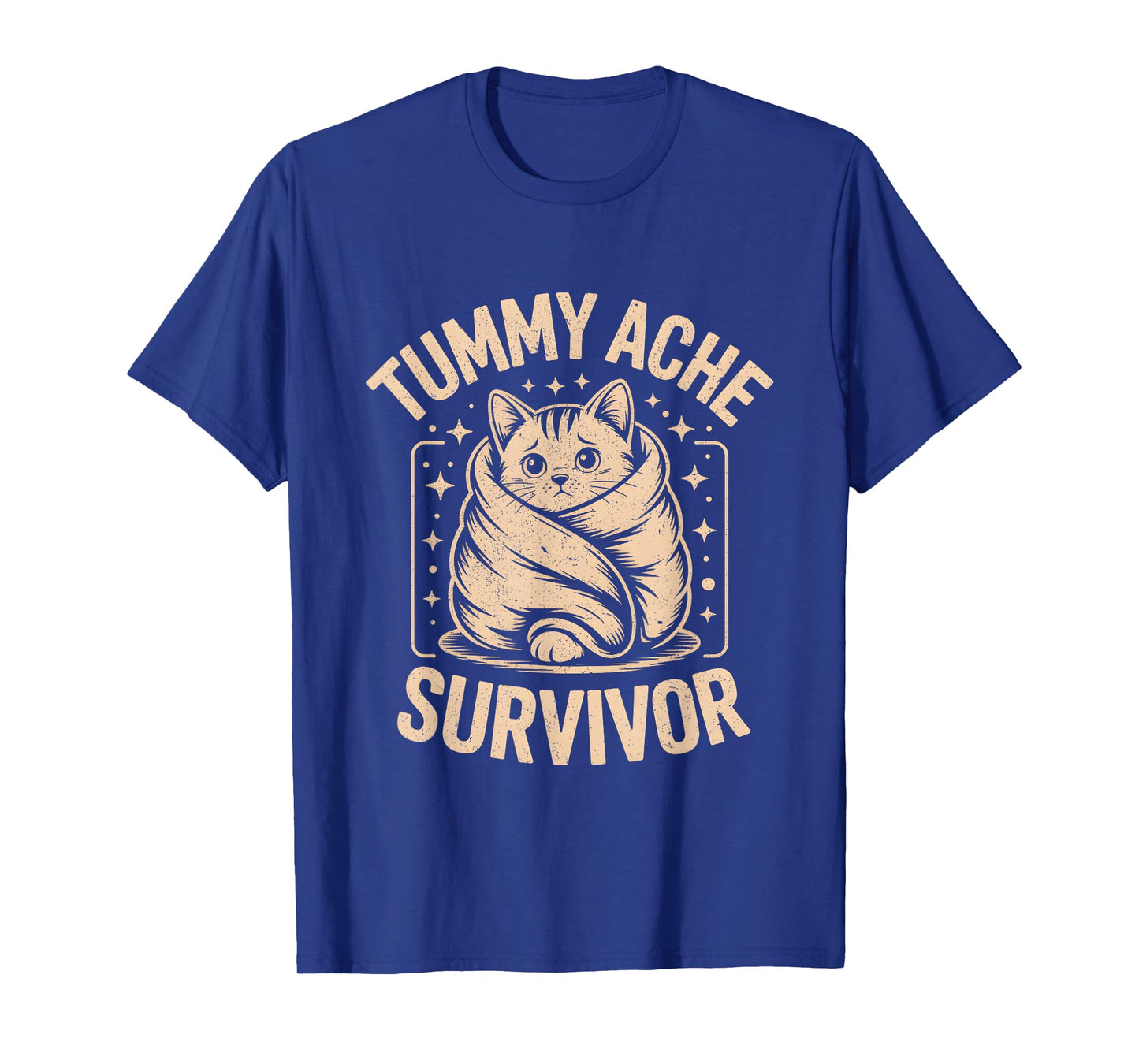 Tummy Ache Survivor Shirt Cat My Tummy Hurts T-Shirt