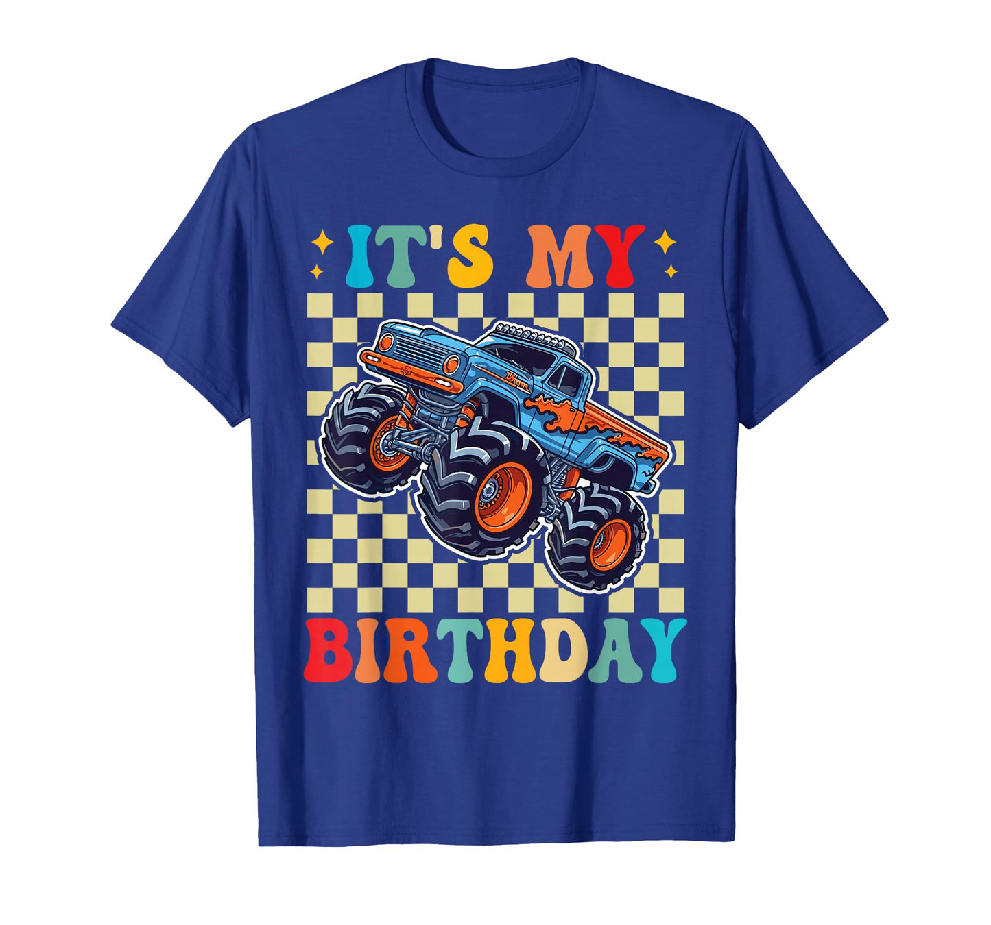 It's My Birthday Monster Truck Car Gifts Birthday Boys T-Shirt