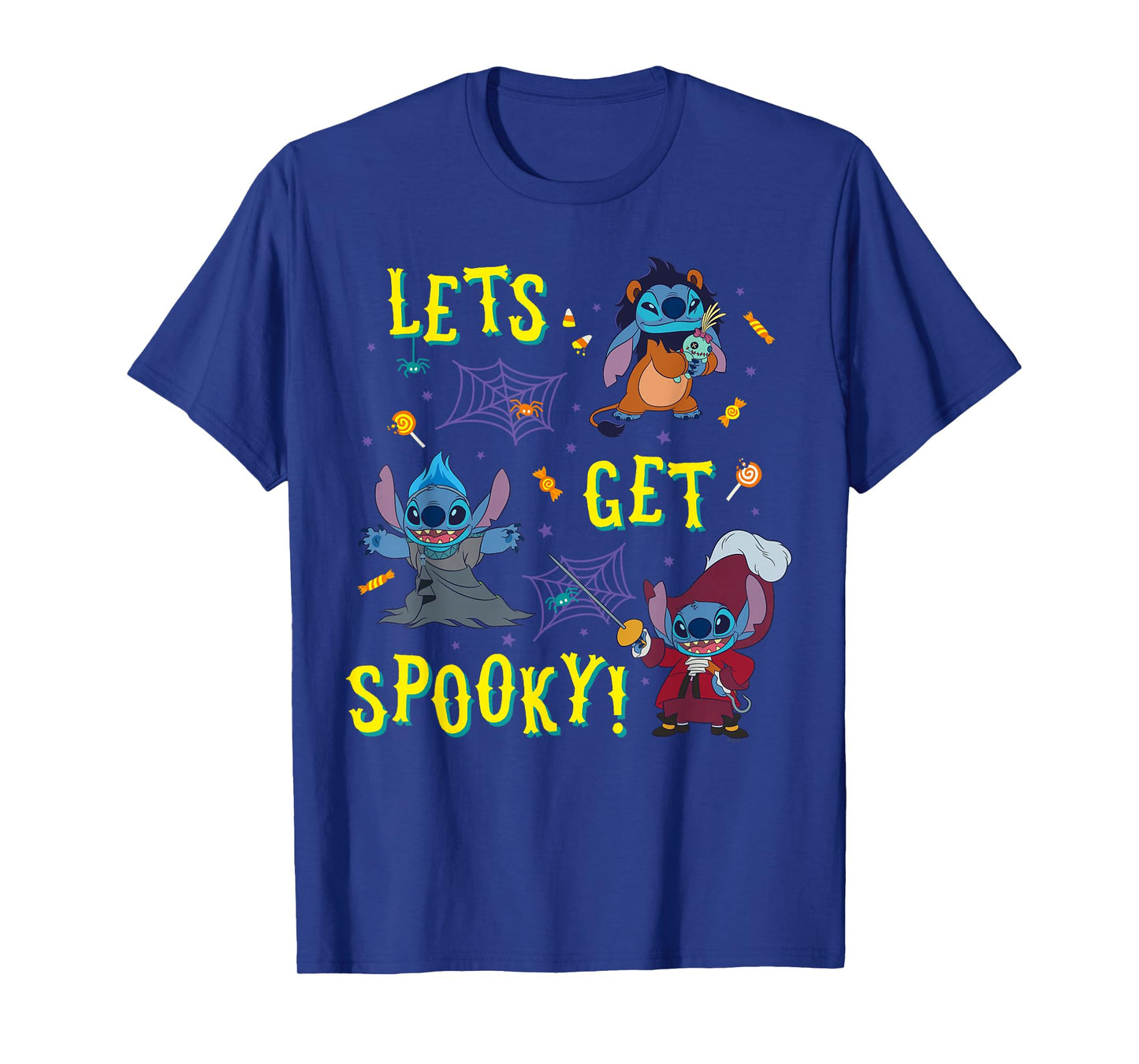 Disney Stitch Halloween Let's Get Spooky! Villain Costumes T-Shirt
