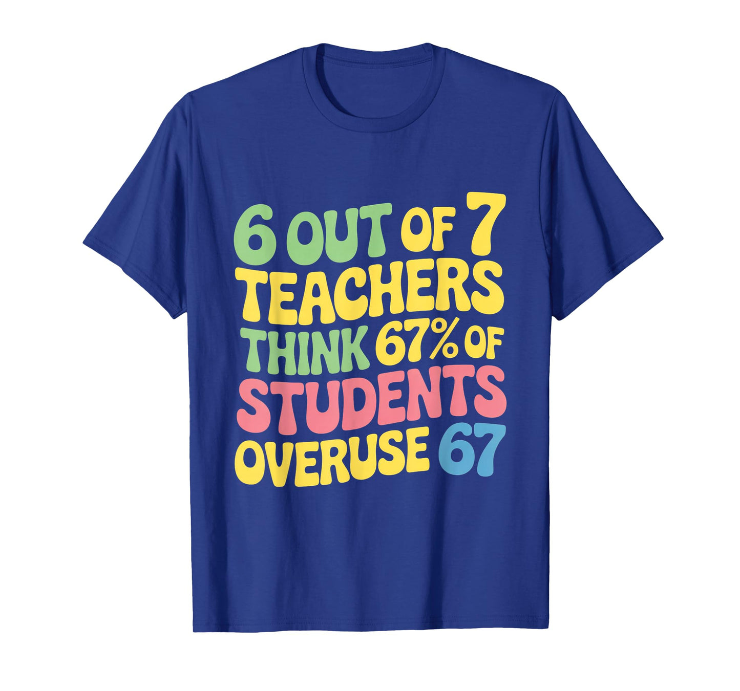 Teacher Funny Overuse 67 Teacher T-Shirt