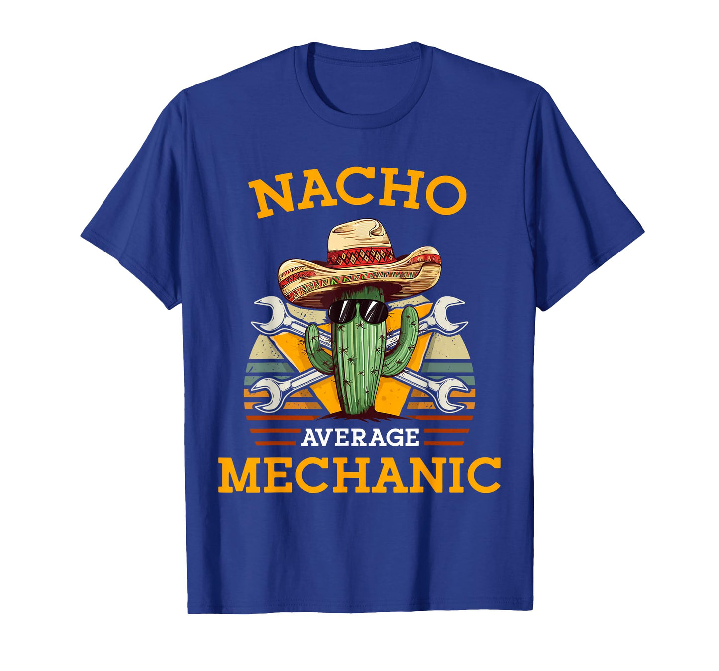 Nacho Average Mechanic Funny Mexican Auto Repairman Vintage T-Shirt