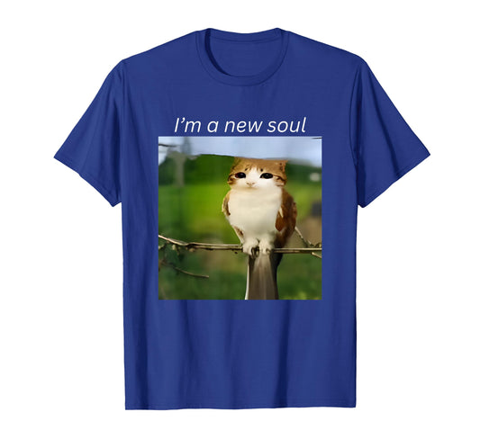 I'm A New Soul Meowl Cat Owl Meme Brainrot Memes Cursed Meme T-Shirt