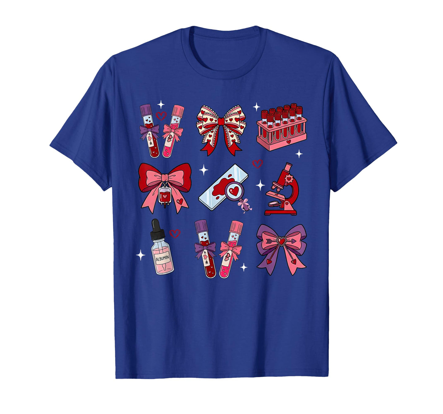 Lab Tech Coquette Bow Valentine Science Laboratory Scientist T-Shirt
