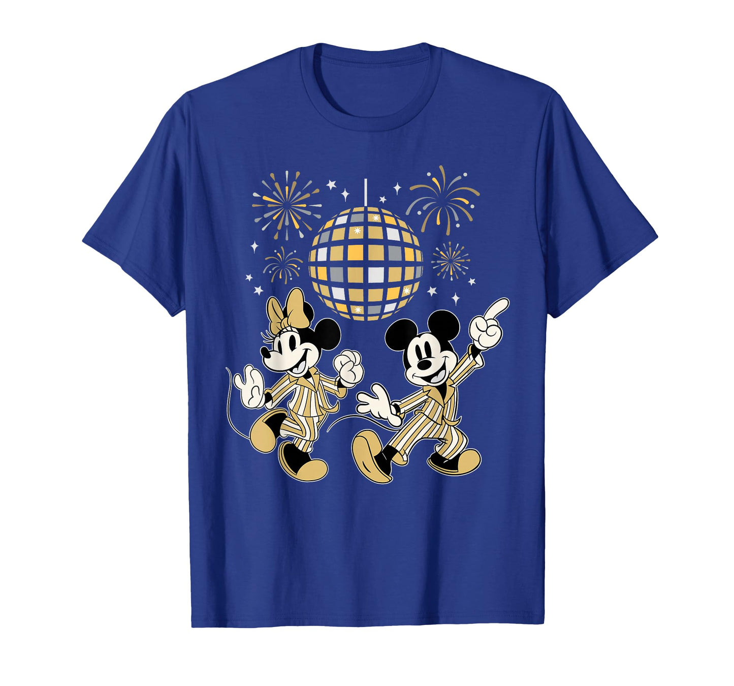 Disney Mickey & Minnie New Year's Eve Disco Pajama PJ Party T-Shirt