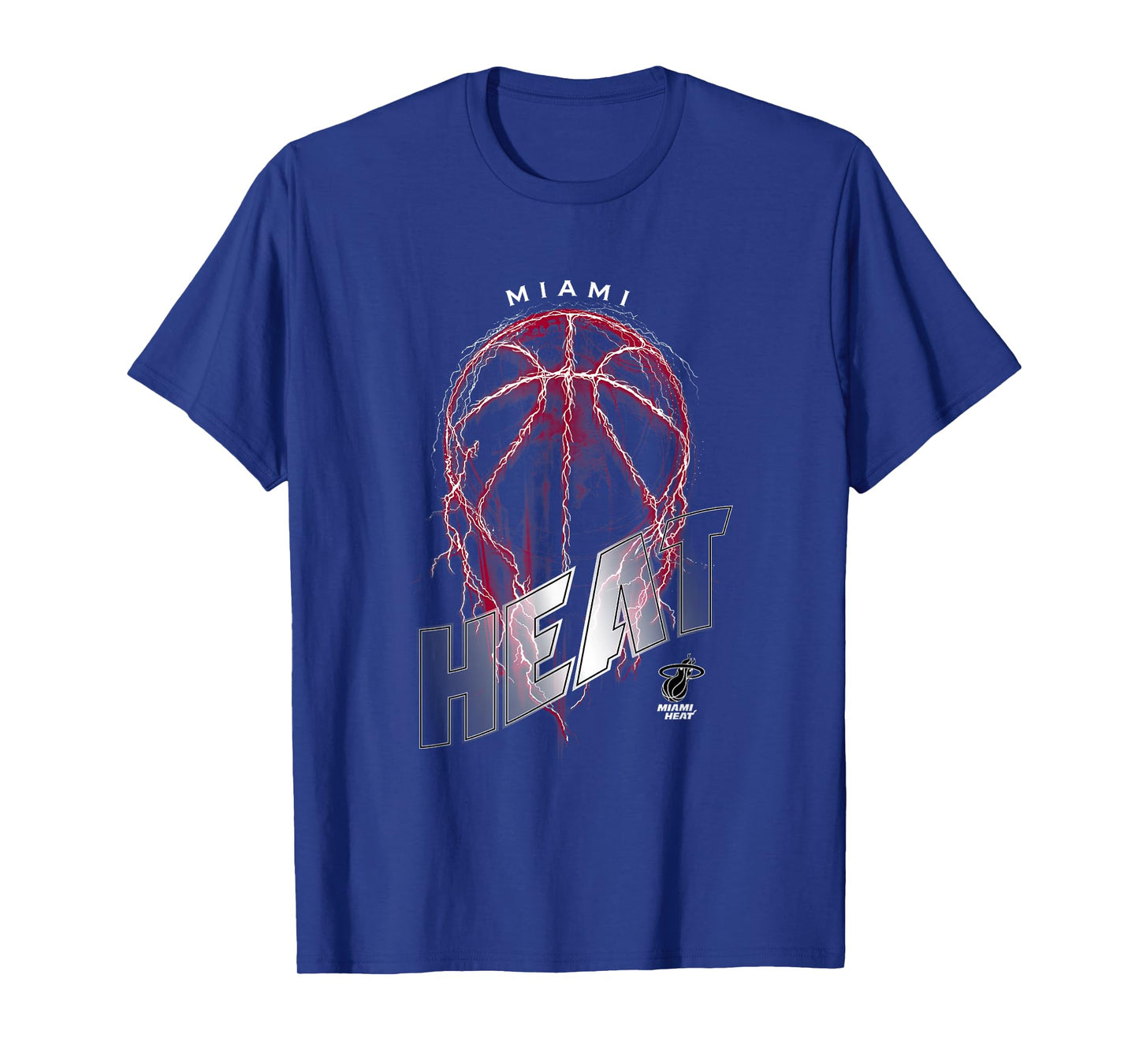 NBA Miami Heat Lightning Bolt Basketball Logo T-Shirt