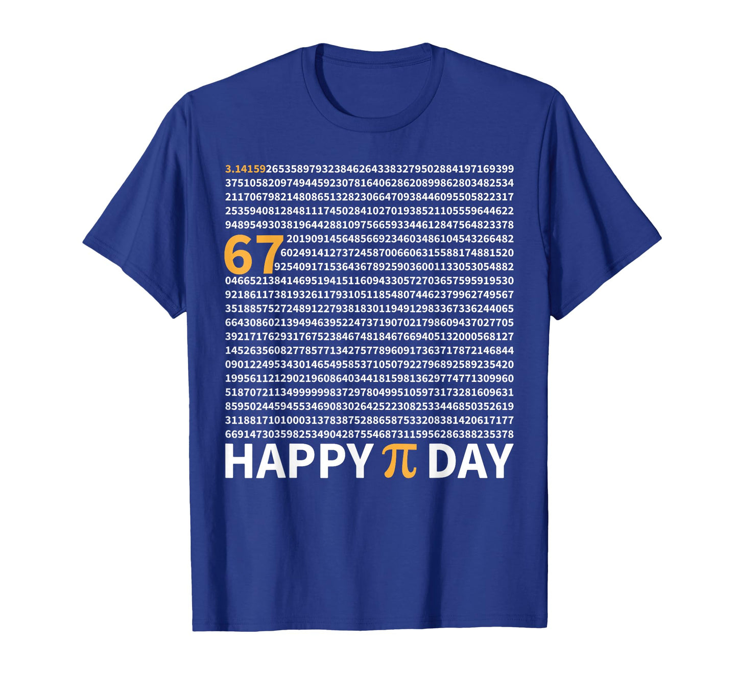 Happy Pi Day 3.14 Pi Shirt 6 7 Meme Six Seven for Students T-Shirt