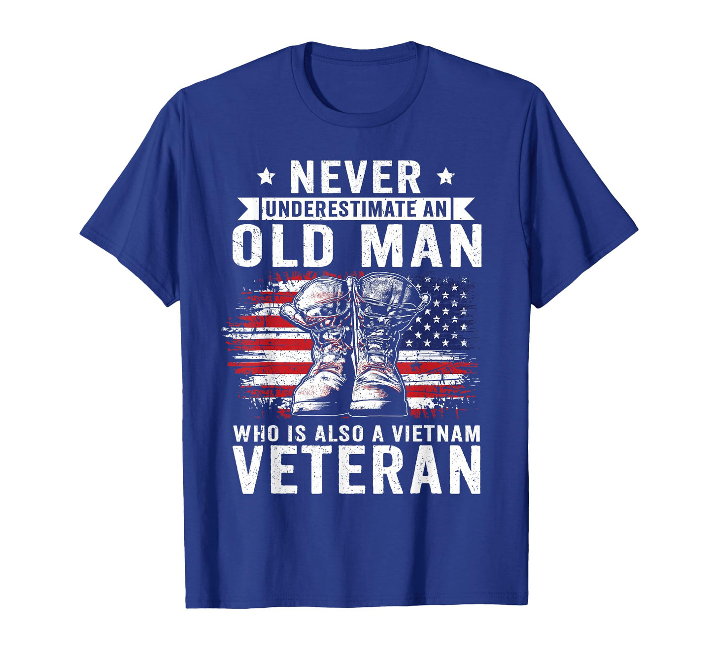 Never Underestimate an Old Man Vietnam Veteran T-Shirt