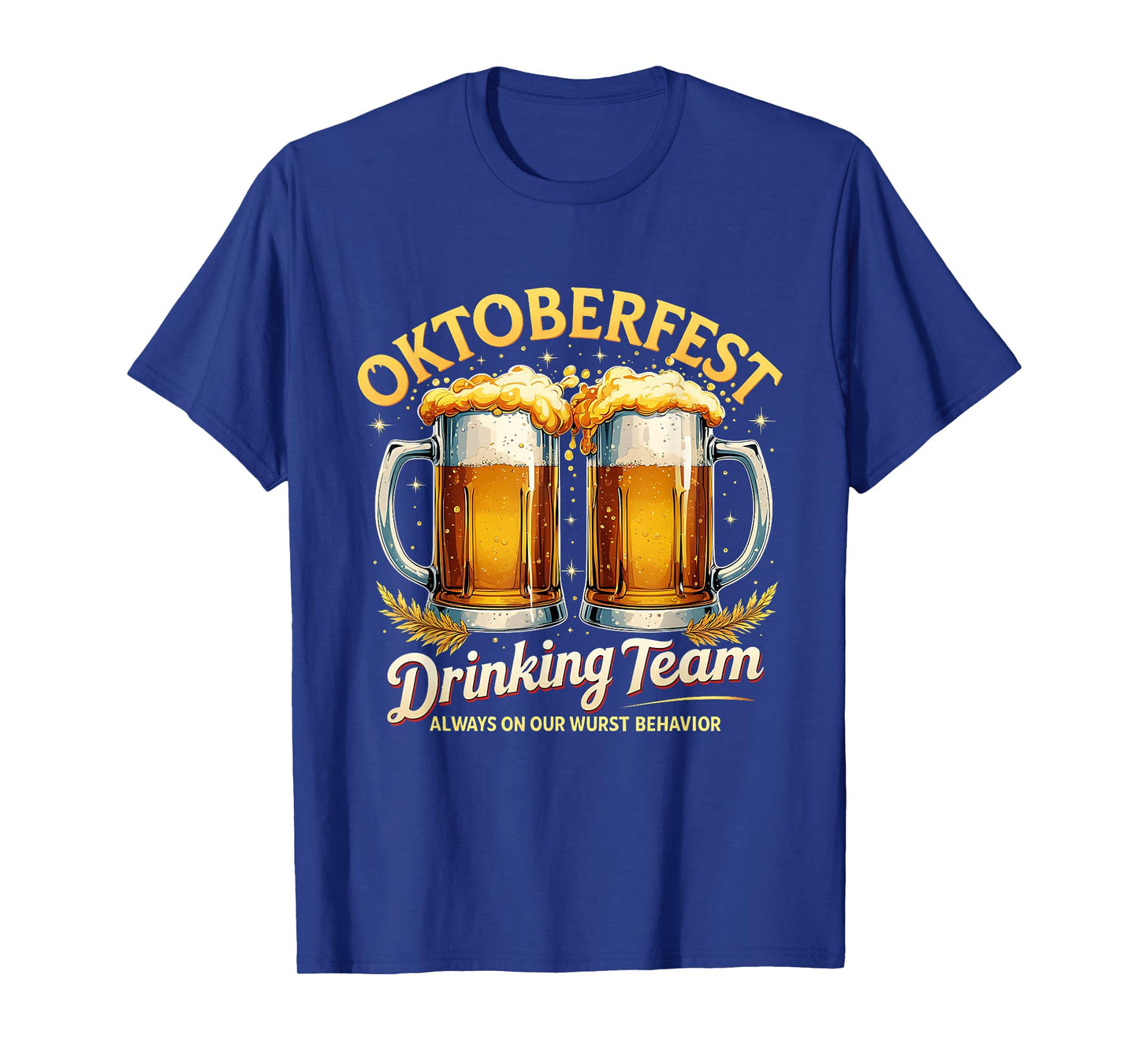 Oktoberfest Drinking Team Funny Beer Party Design T-Shirt