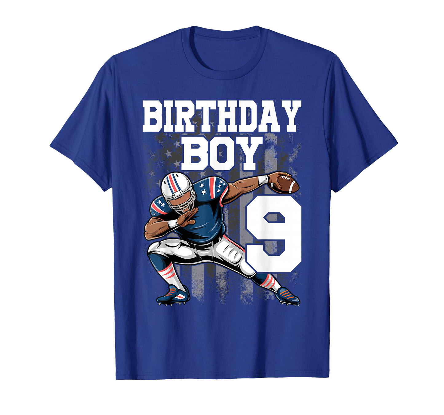 9 Years Old Boy Football Player 9th Football Birthday Boys T-Shirt