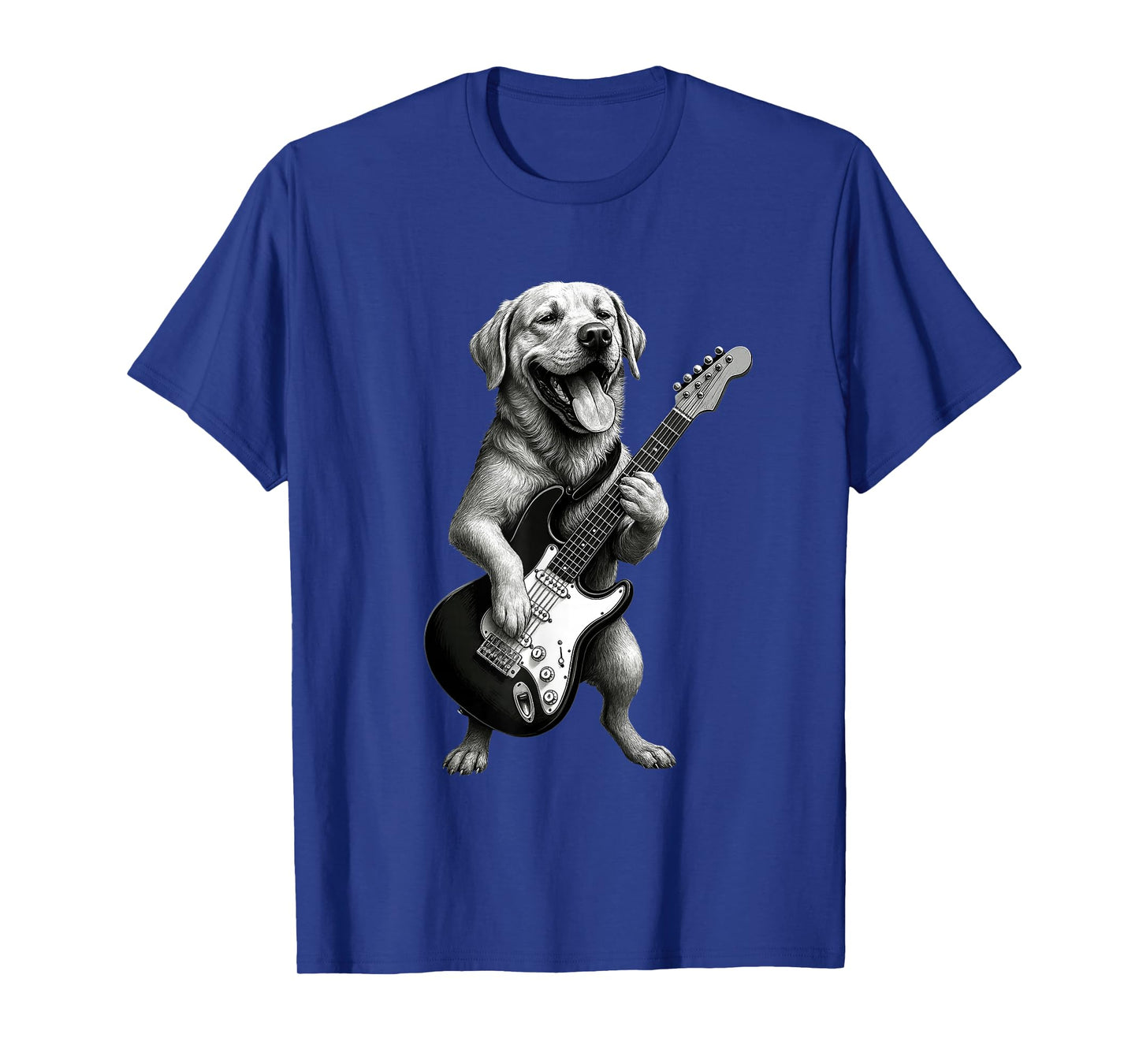 Labrador Retriever Playing Guitar Funny Dog Lover T-Shirt