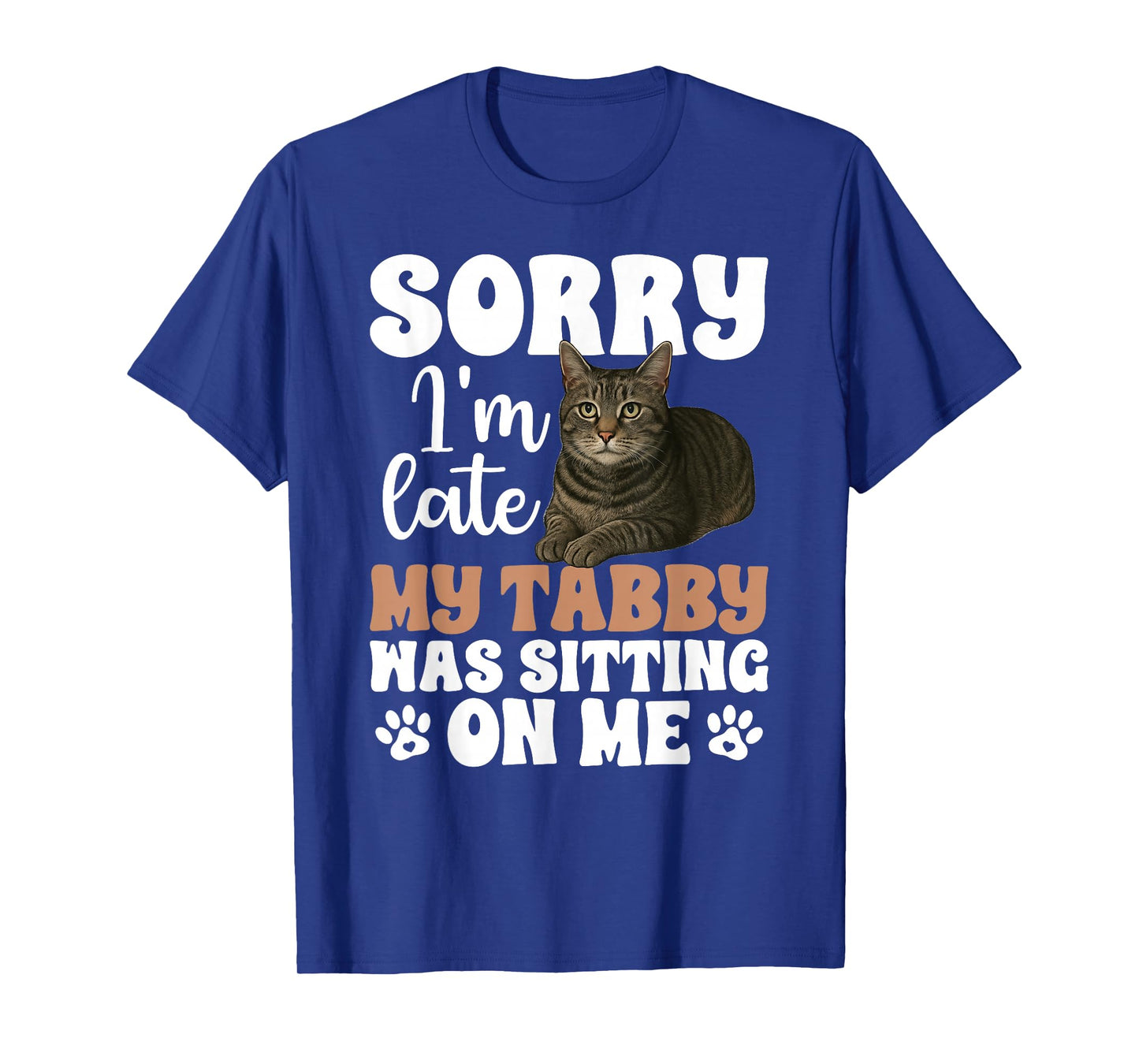 Grey Tabby Cat Owner Funny Gray Tabby Cat Lover T-Shirt
