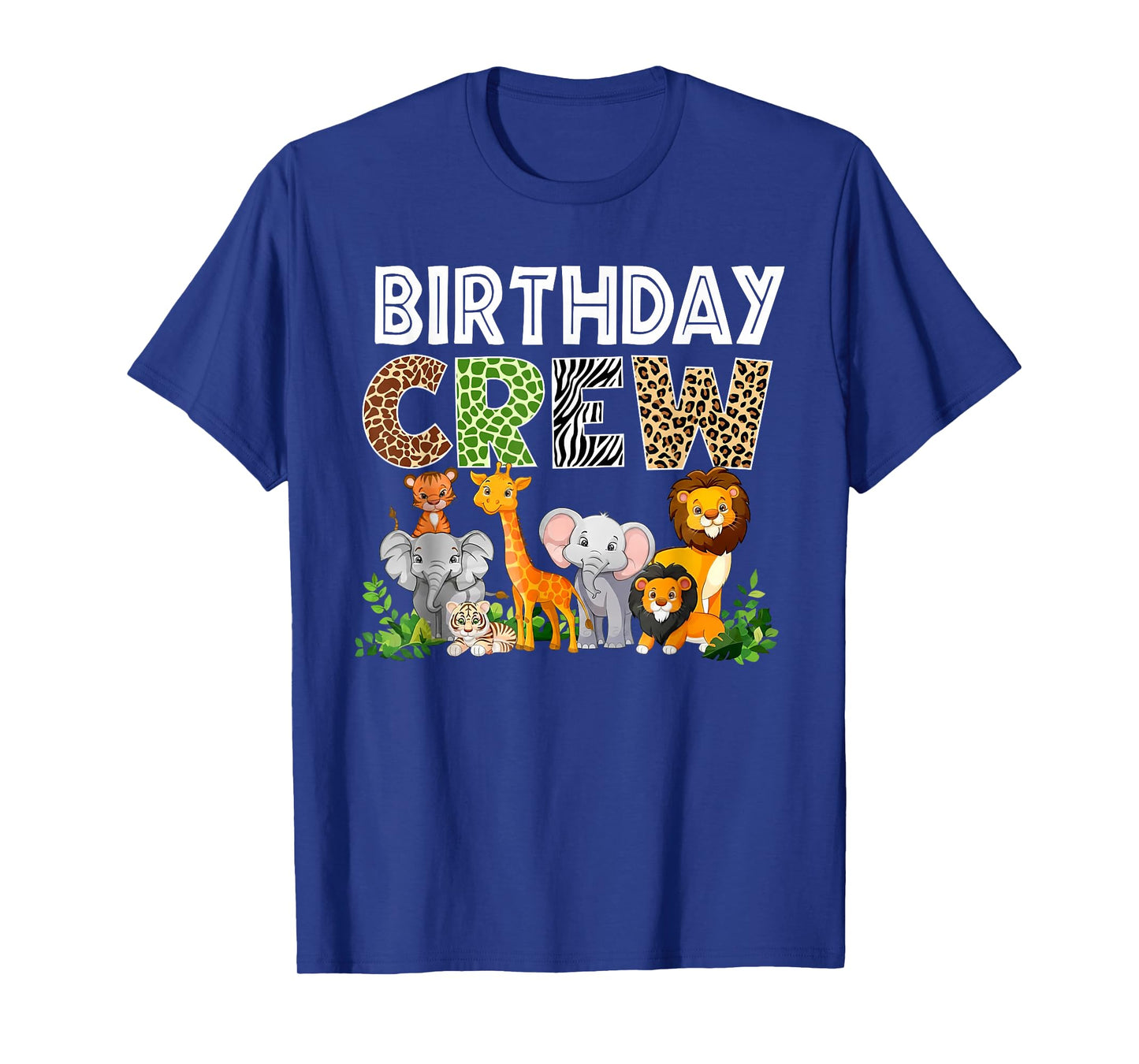 Birthday Crew Zoo Lover Wild B-Day Safari Jungle Animal T-Shirt